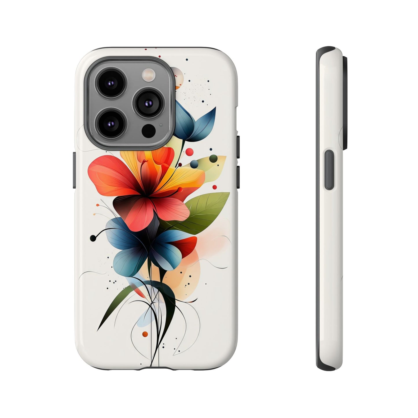 Vibrant Bloom – Modern Floral Art Phone Case for iPhone, Pixel & Samsung
