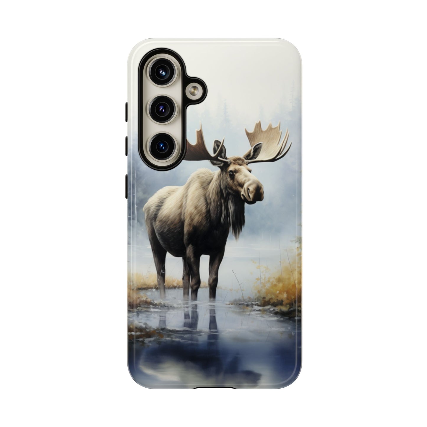 Majestic Moose Print Phone Case β Durable & Stylish Wildlife Design - iPhone, Samsung & Google Pixel Cover - Artistic Elk Phone Case, Animal Lover Gift