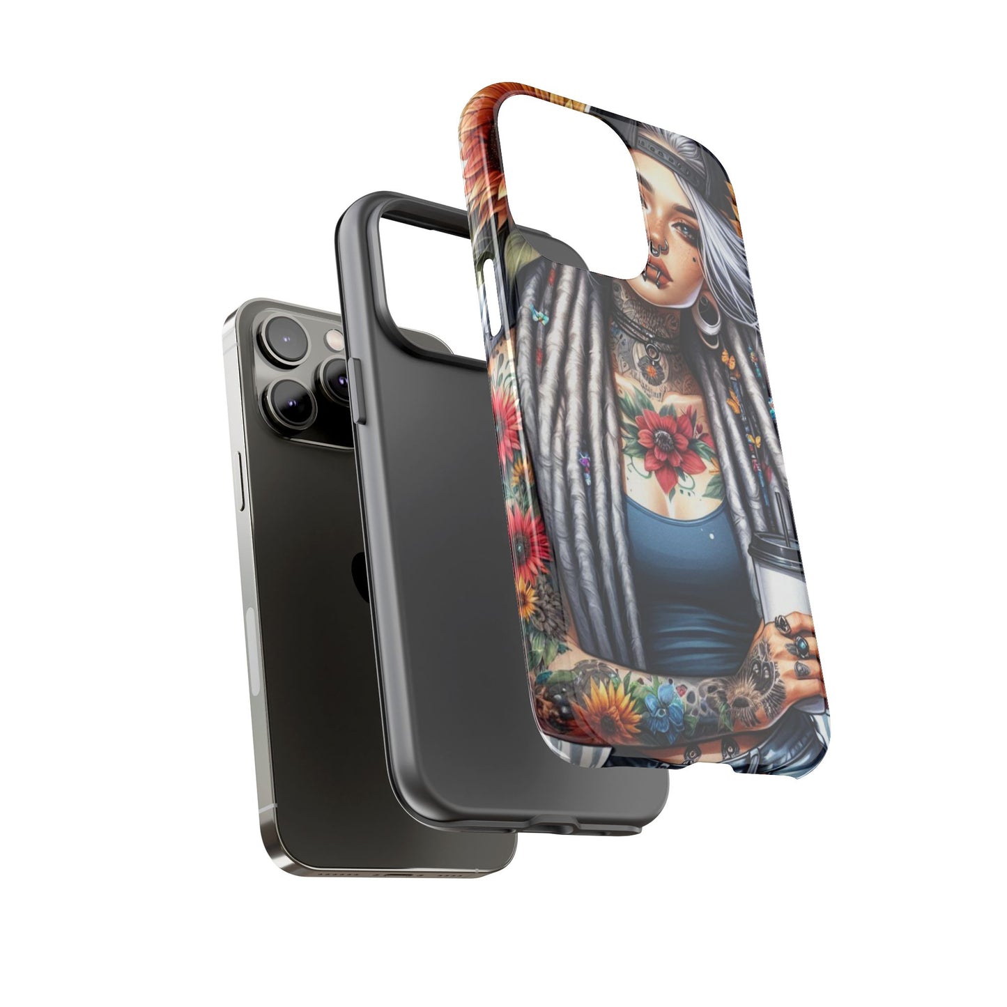 Sunflower Queen – Boho Rebel Tattoo Mobile Cover
