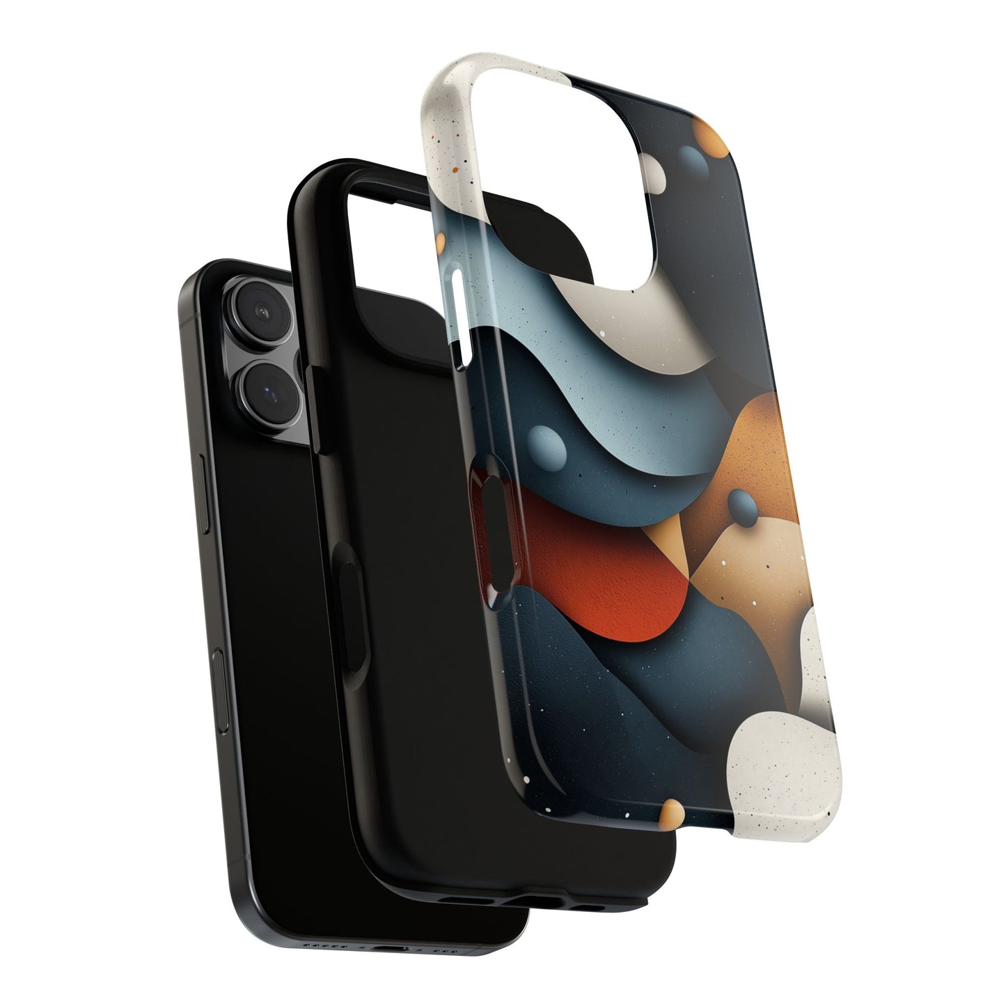 Cosmic Flow – Textured Abstract Phone Case for iPhone, Samsung & Pixel
