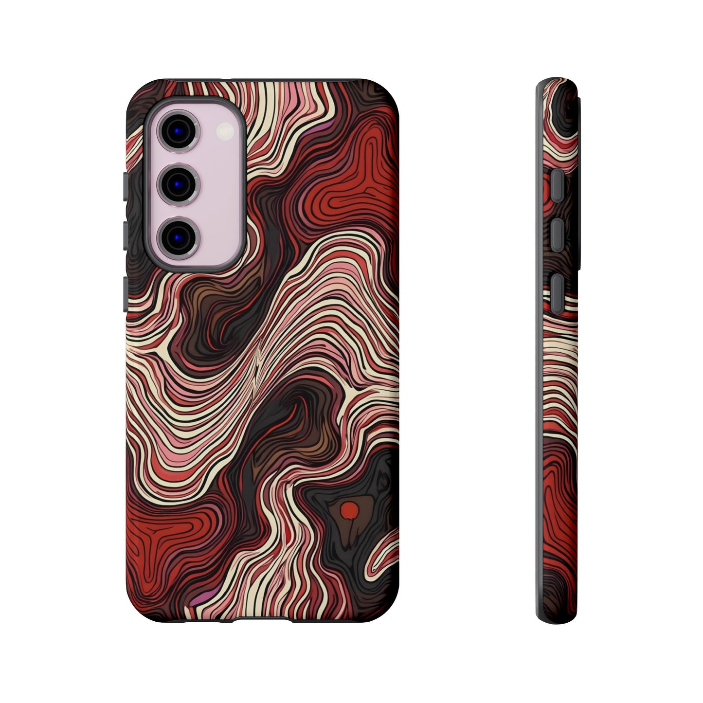 Abstract wavy illusion with swirling lines | Pattern Design