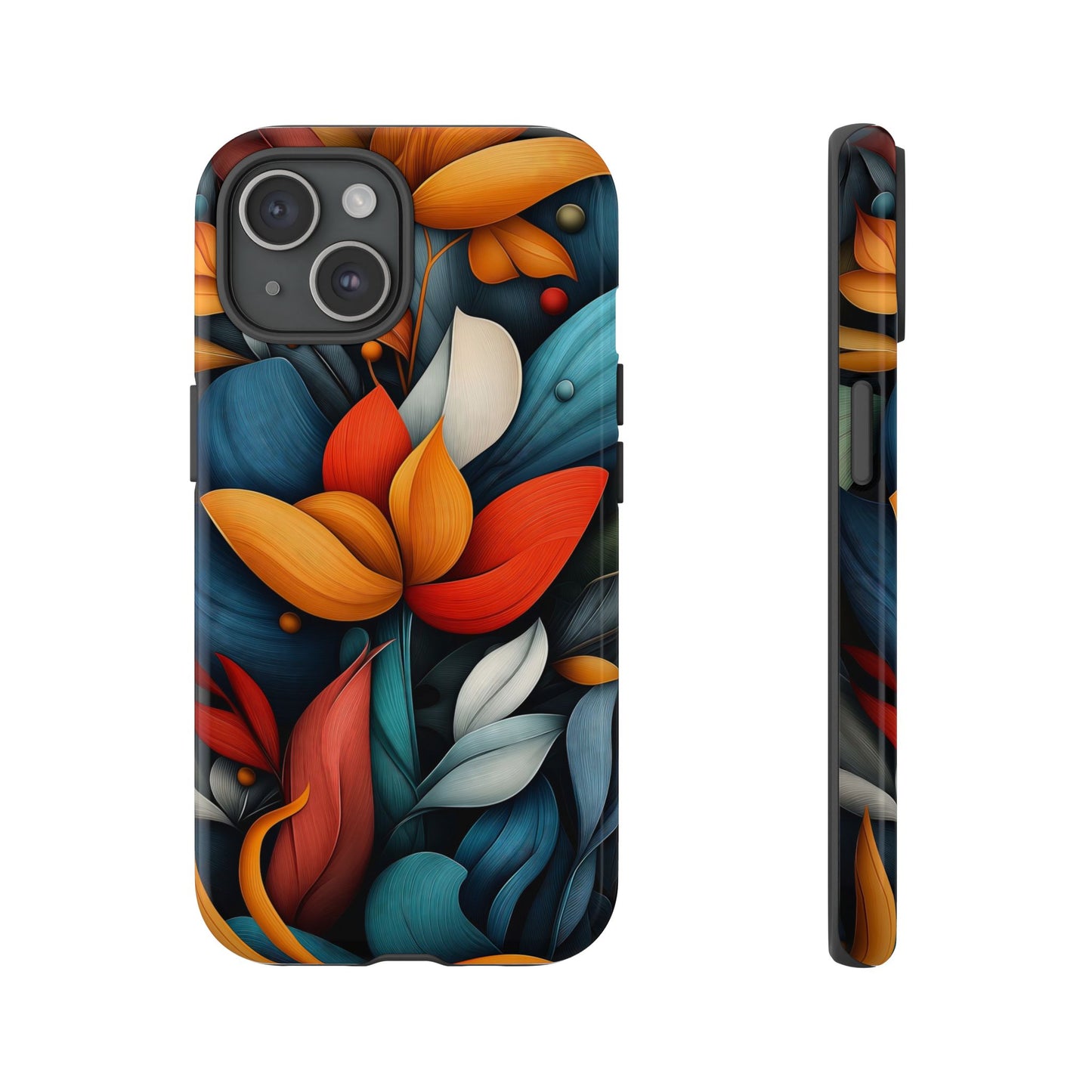 Velvet Bloom – Elegant Floral Art Phone Case for iPhone, Pixel & Samsung