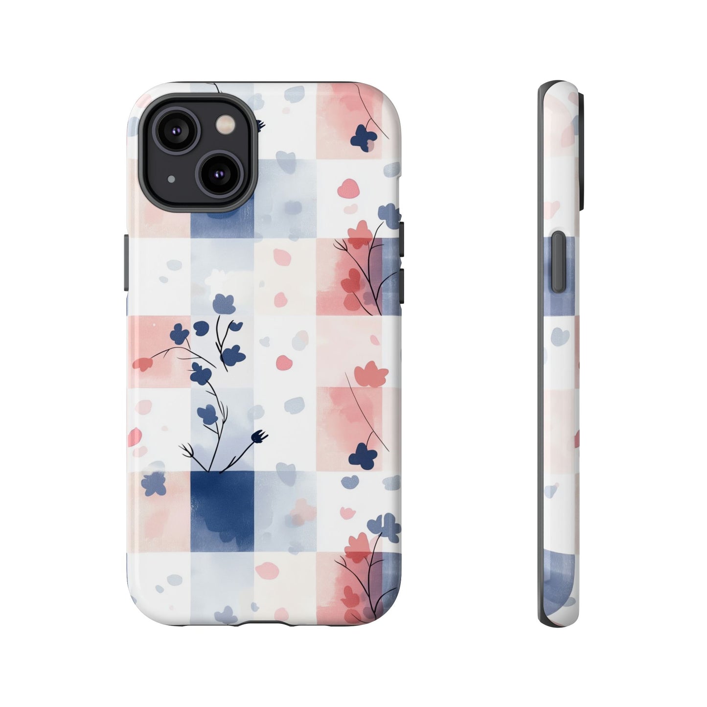 Kawaii Gingham Pastel Phone Case for iPhone, Samsung, Google Pixel