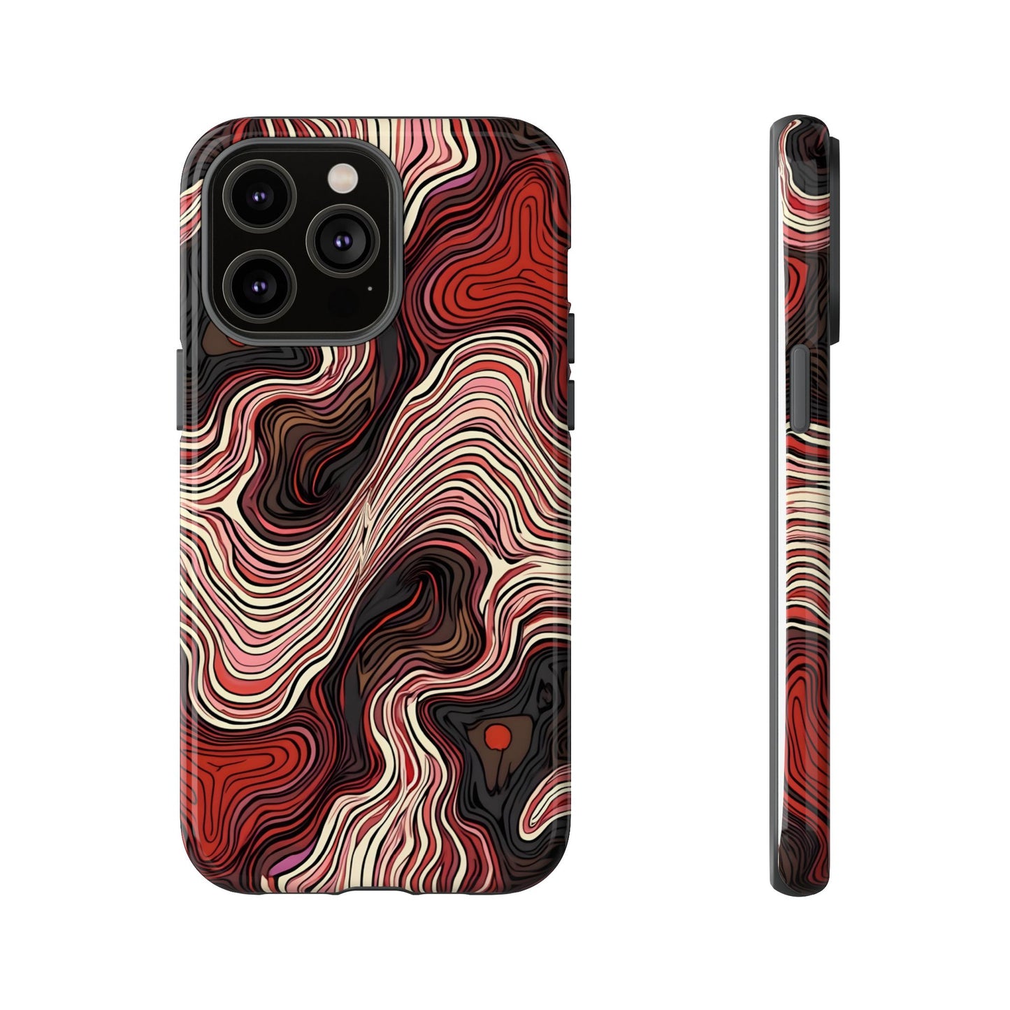 Abstract wavy illusion with swirling lines | Pattern Design