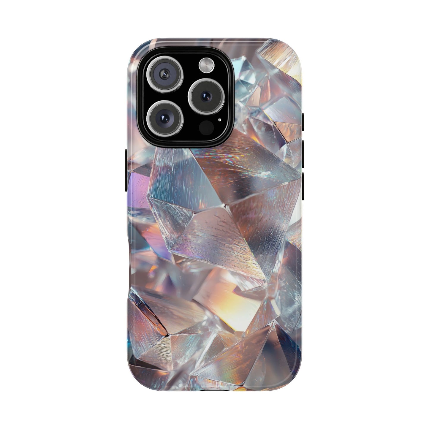 Iridescent Crystal Matching Couple Phone Case – Shimmer & Shine for iPhone, Samsung & Google Pixel