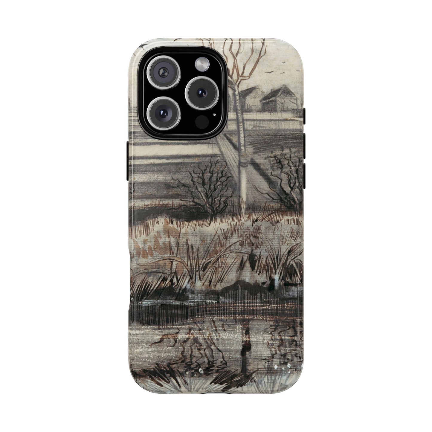Vincent Van Gogh Lake Painting Phone Case - iPhone, Samsung, Google Pixel - Artistic Impressionist Cover