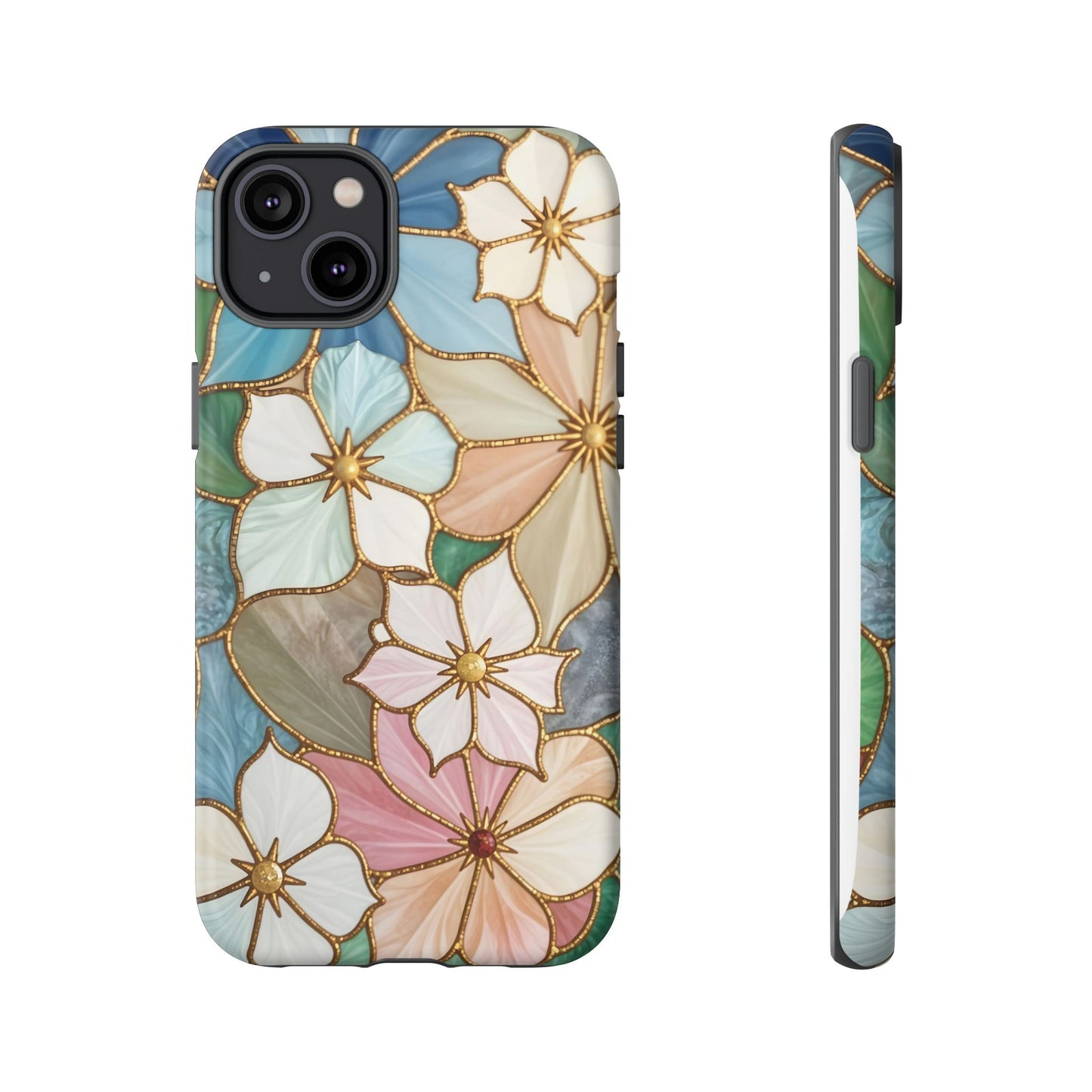Floral Symphony: Stained Glass Elegance