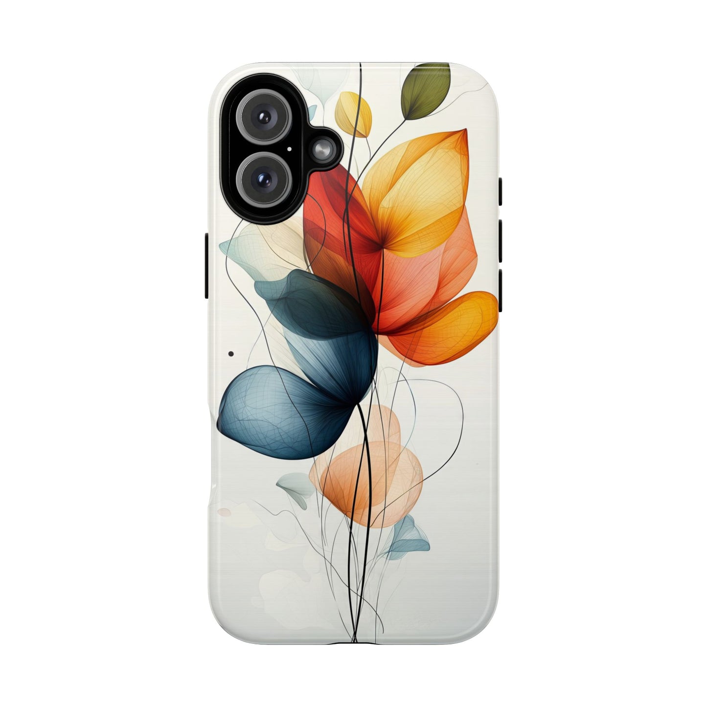 Whispering Petals – Elegant Floral Art Case for iPhone, Pixel & Samsung