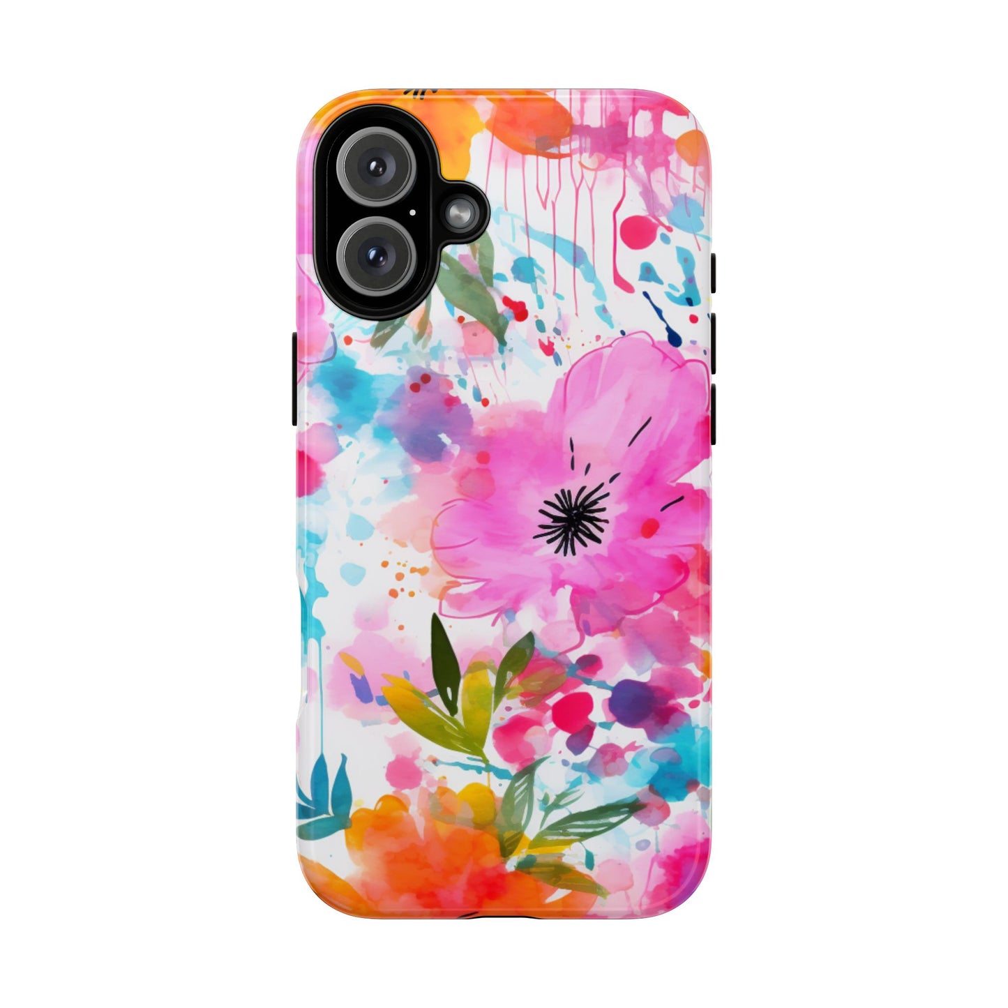 Vibrant Watercolor Floral Phone Case – Artistic & Colorful Design