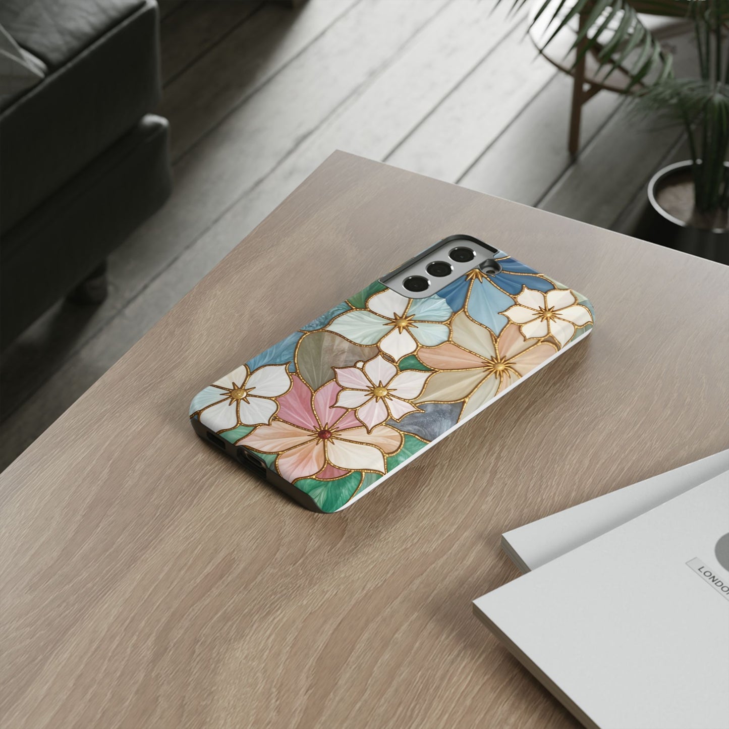Floral Symphony: Stained Glass Elegance