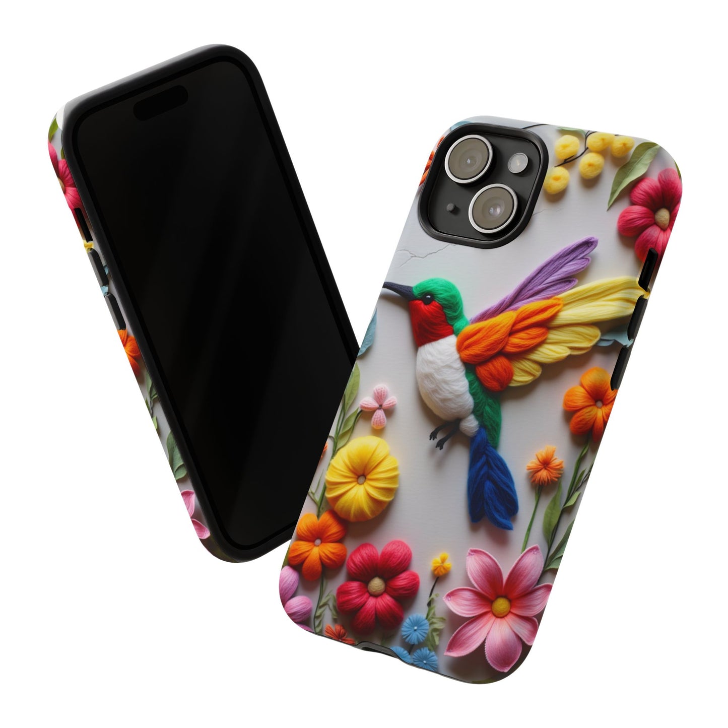 Elegant Hummingbird with Floral Mosaic Design | Nature's Artistic Vibes | Pixel 8 pro