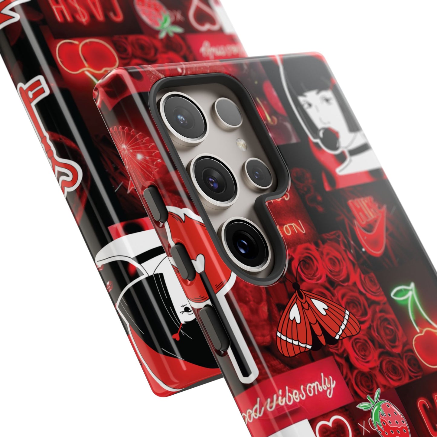 Red Pop Art Neon Vibes Phone Case