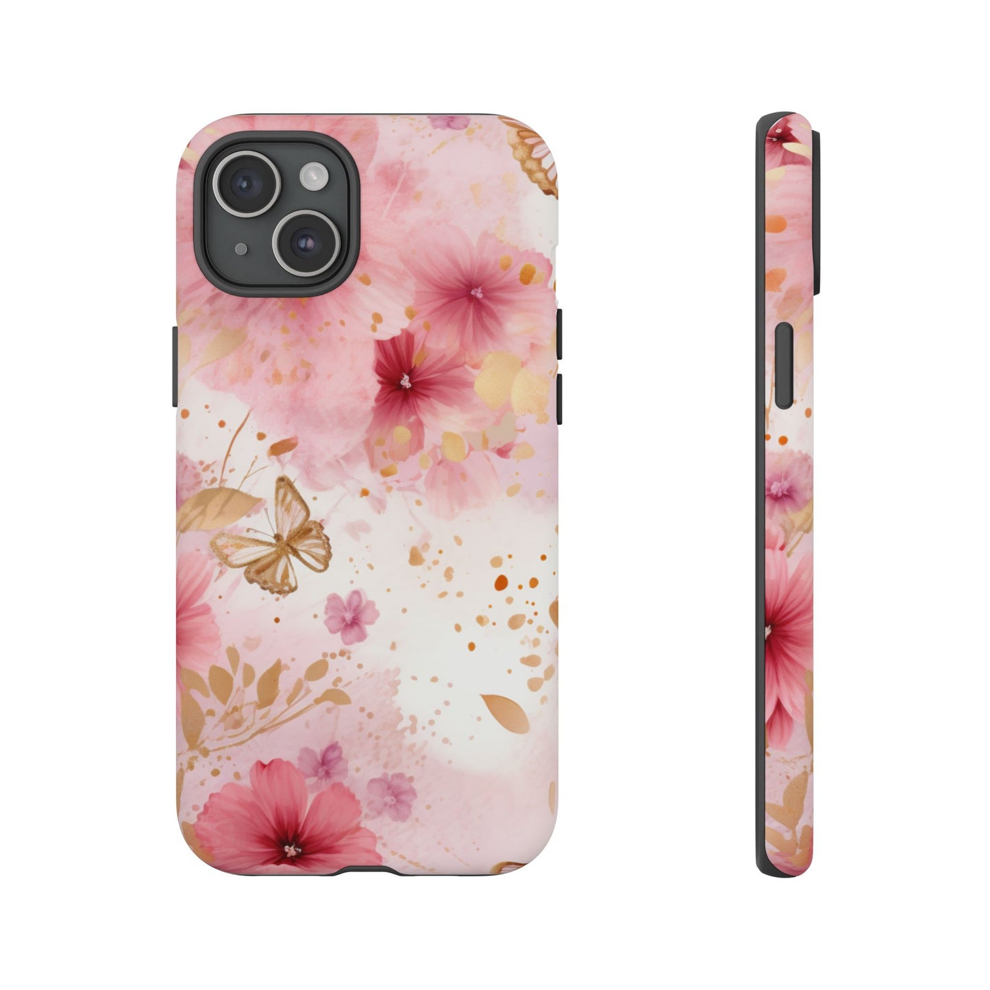 Blush Elegance Floral Mobile Case