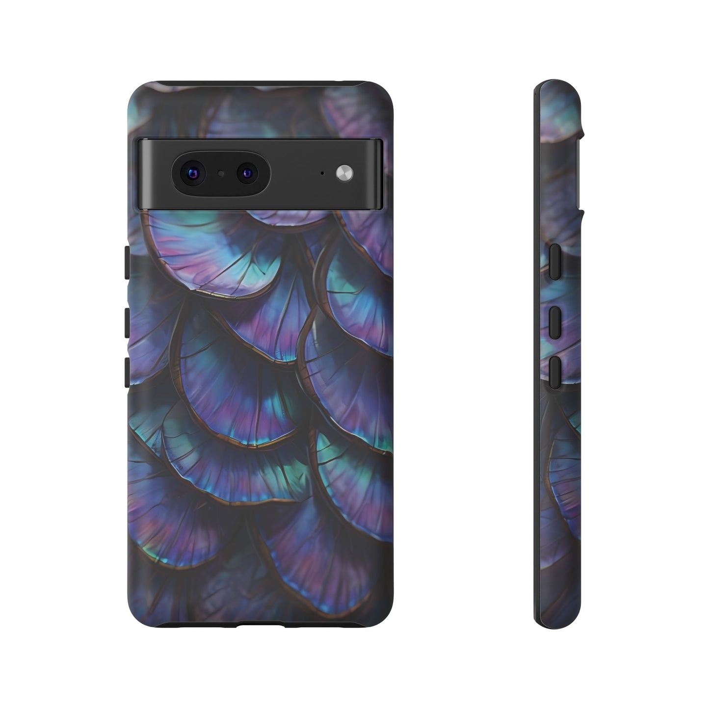 Abstract Macro Shot of Iridescent Butterfly Fish Scales Phone Case Design