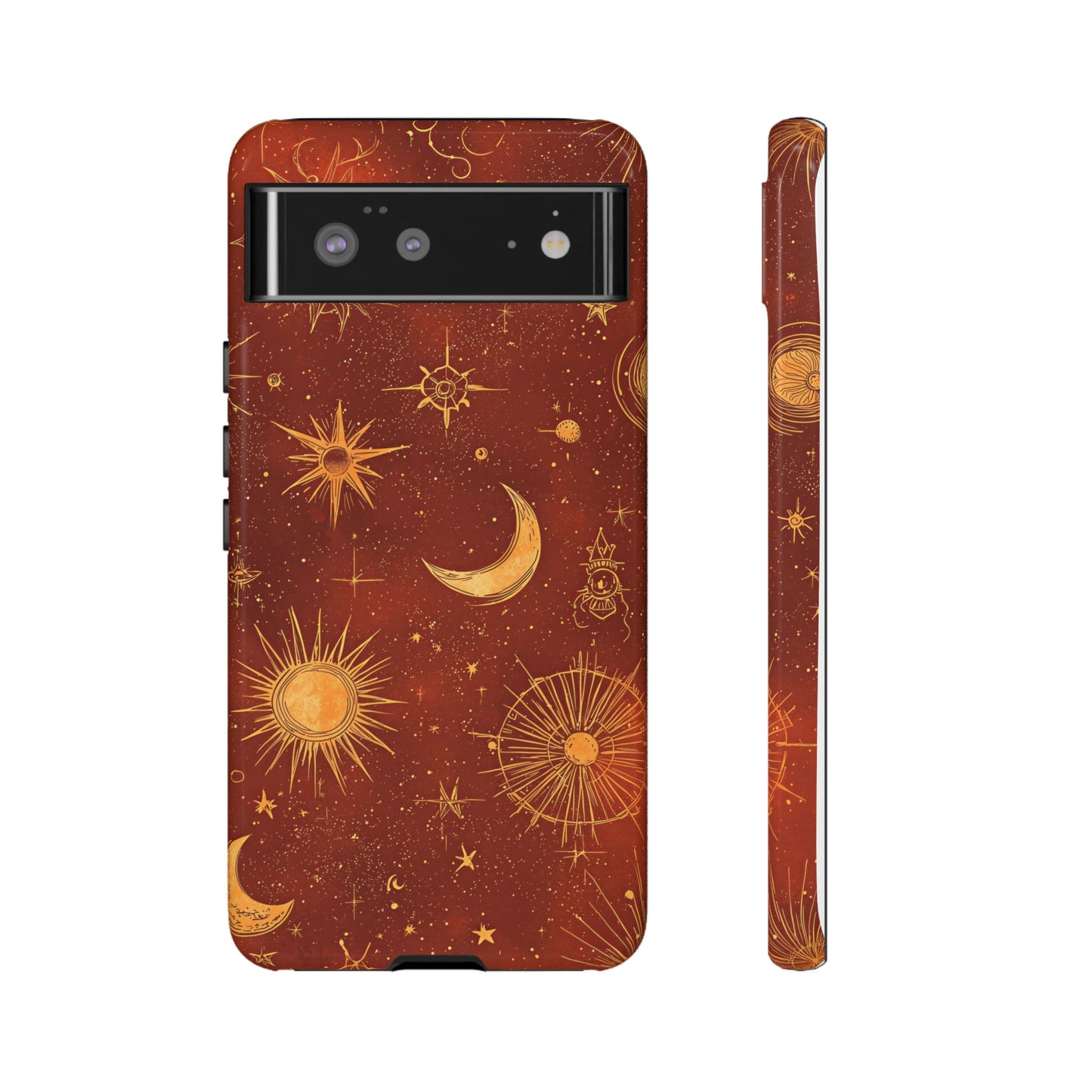 Terracotta Celestial Dreams Boho Phone Case for iPhone, Pixel & Samsung