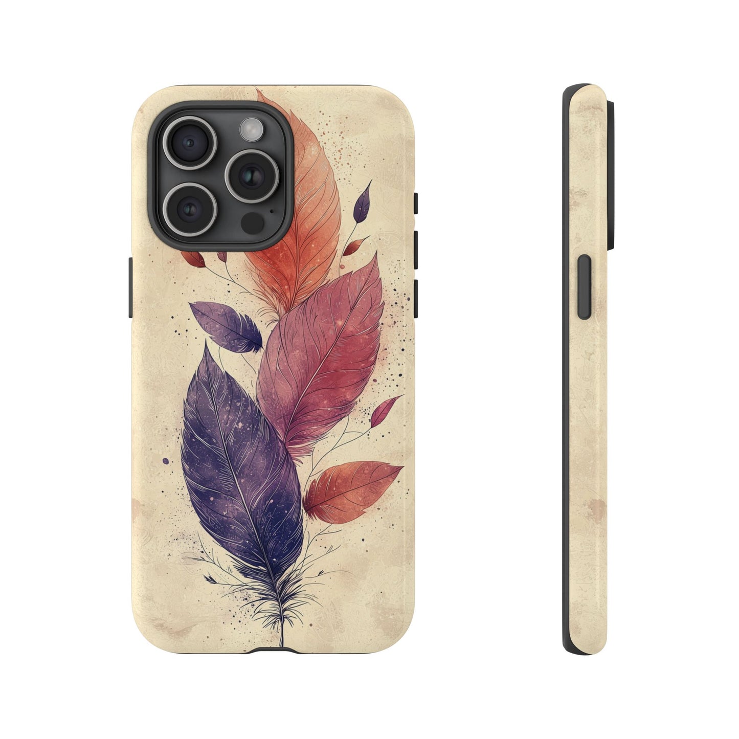 Boho Feather Bloom Phone Case for iPhone, Pixel & Samsung