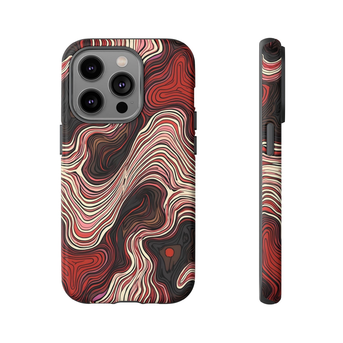 Abstract wavy illusion with swirling lines | Pattern Design