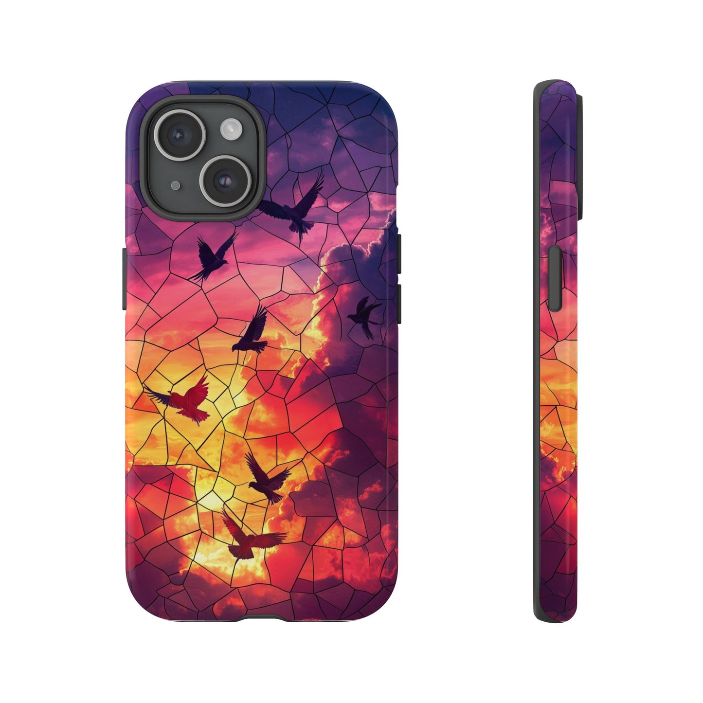 Chorus of Flight – Mosaic Birds Phone Case for iPhone, Samsung & Pixel