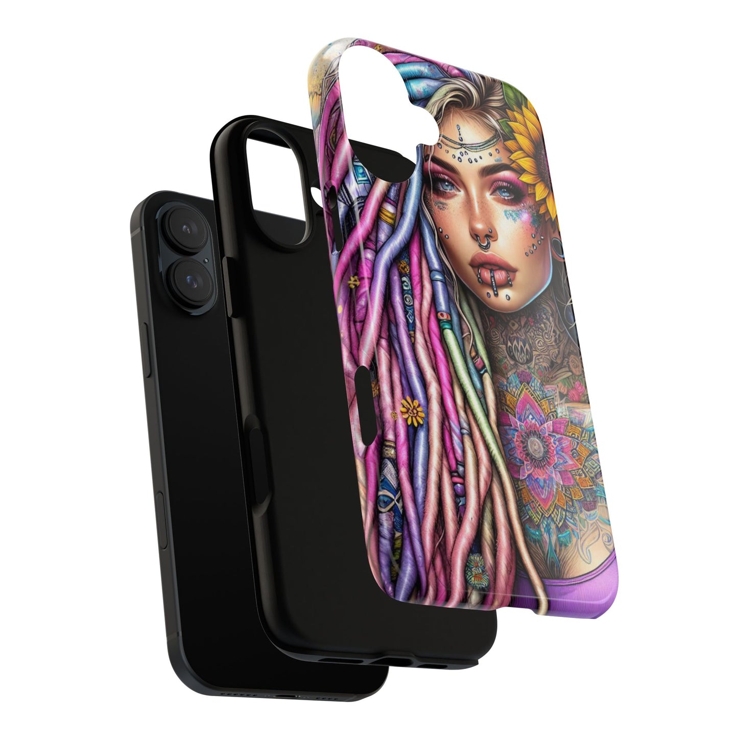 Boho Mandala Goddess – Ethereal Tattoo Art Mobile Cover