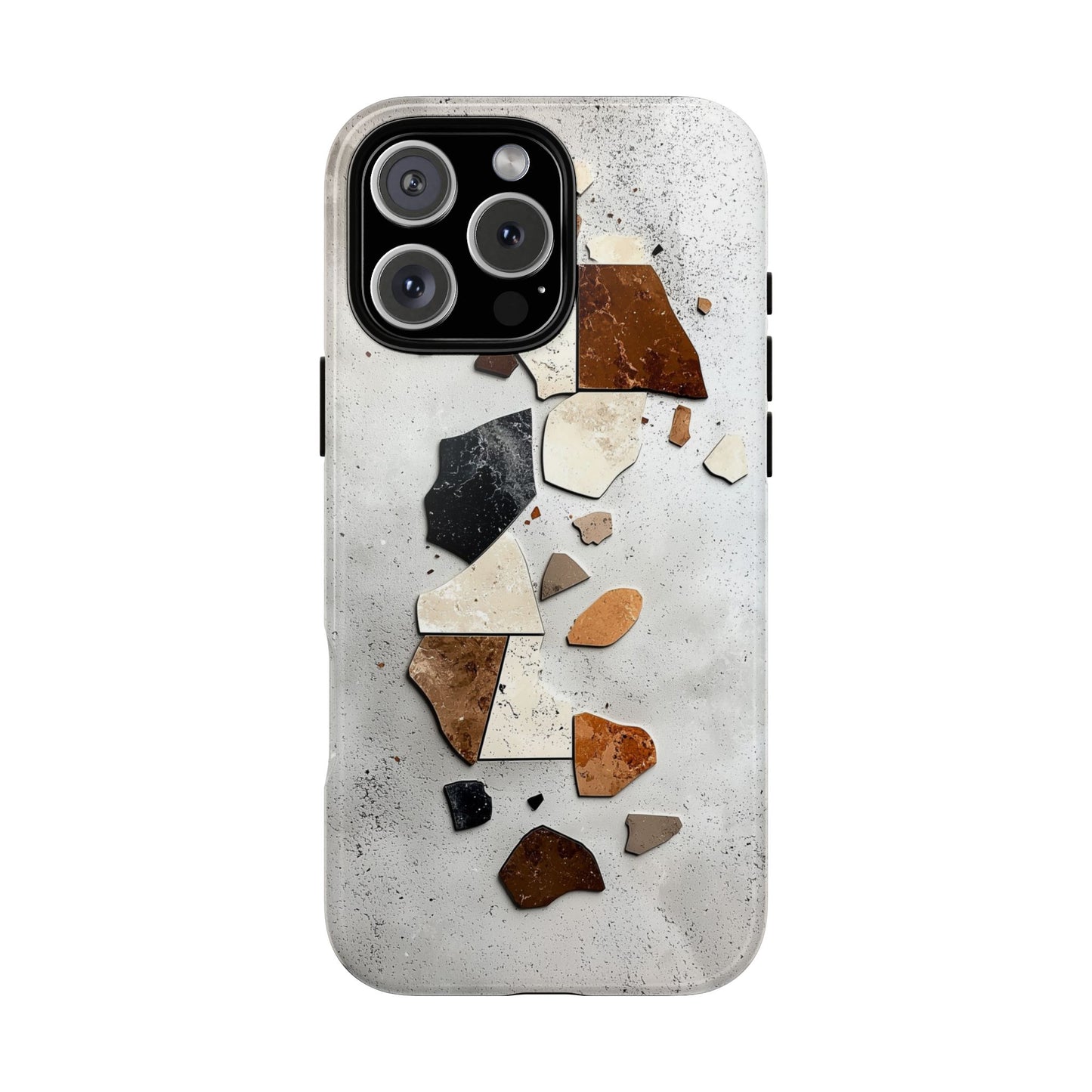 Modern Terrazzo Fragments Phone Case β Earthy & Minimalist for iPhone, google Pixel & Samsung