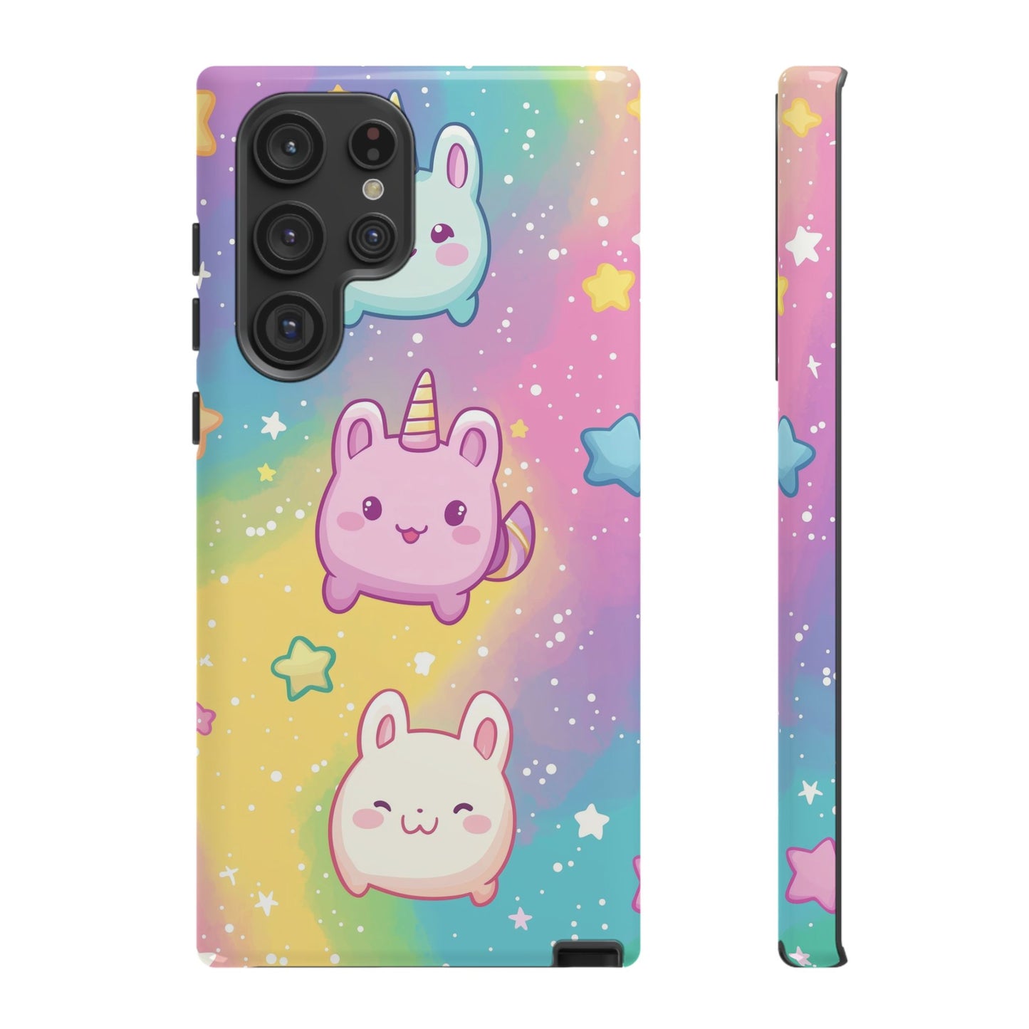 Pastel Unicorn Bunny Anime Phone Case for iPhone, Samsung, Google Pixel