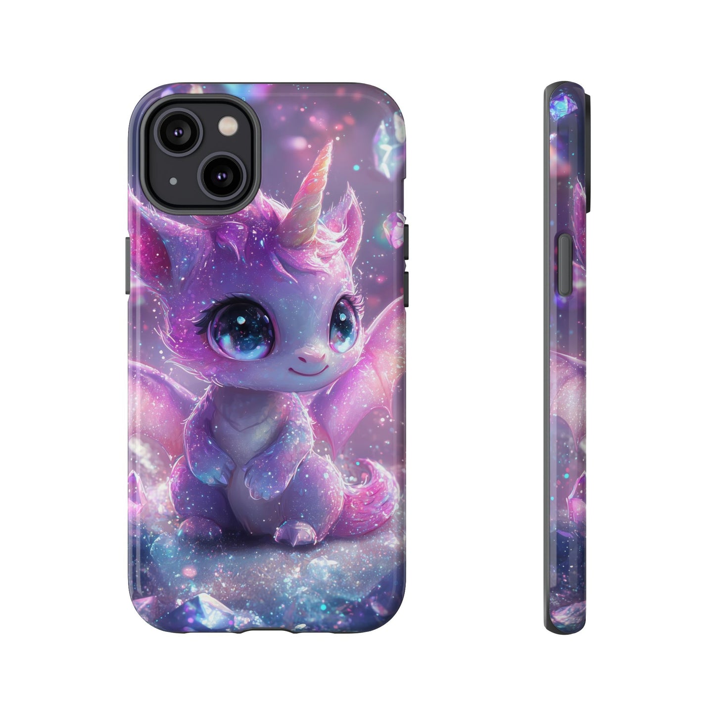 Mystic Crystal Unicorn-Dragon Phone Case for iPhone, Samsung, Google Pixel