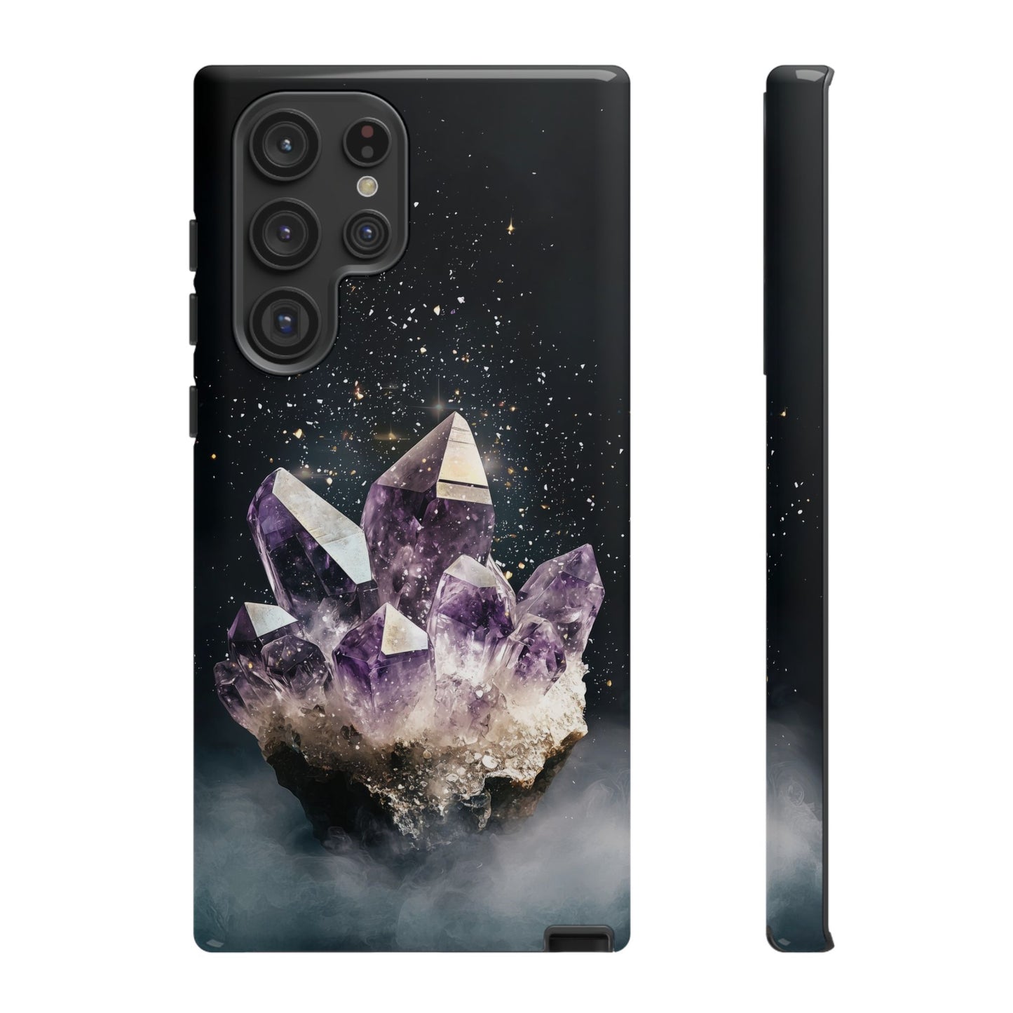 Celestial Amethyst Crystal Phone Case for iPhone, Samsung & Google Pixel