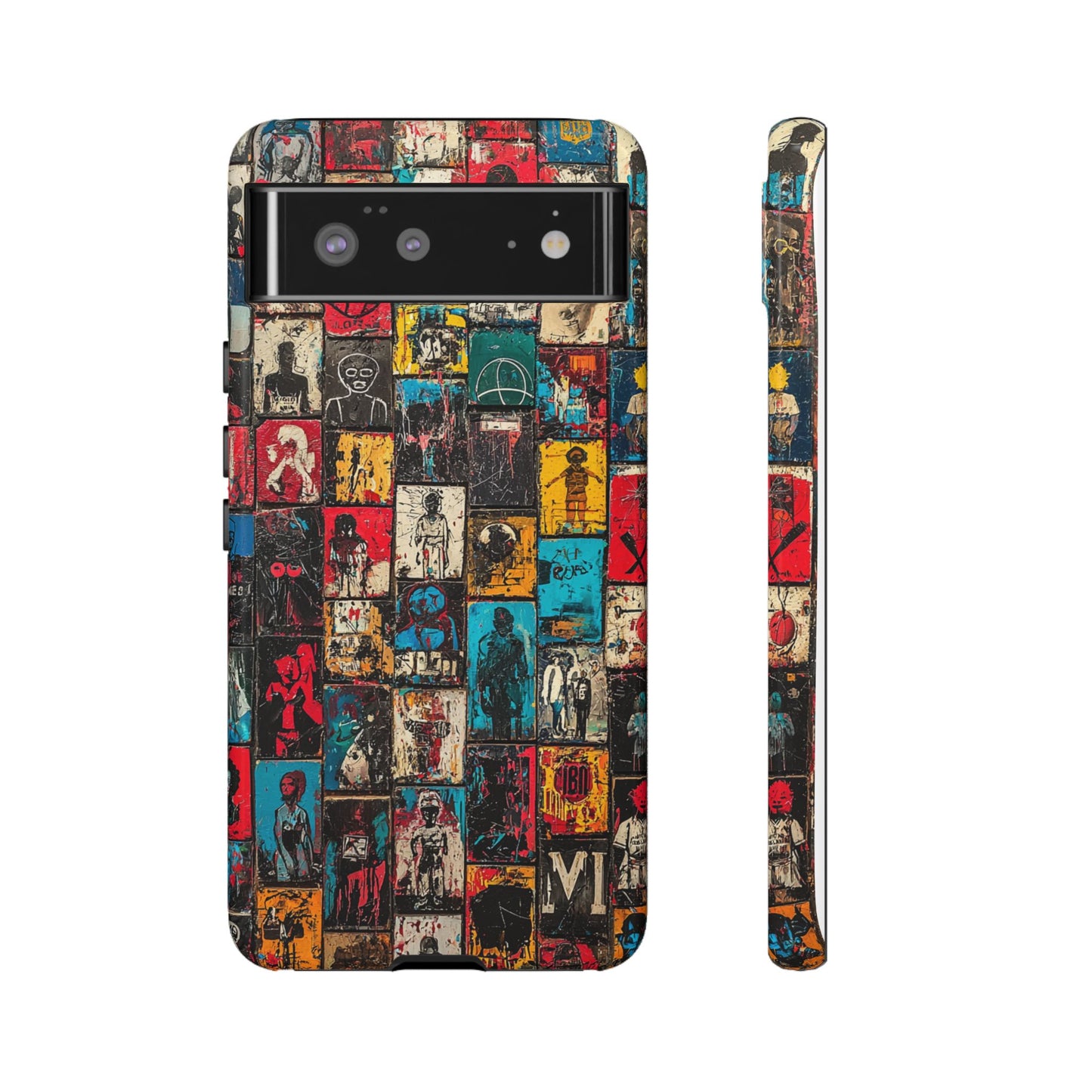 Abstract Art Phone Case – Basquiat-Inspired Phone Cover - iPhone, Samsung & Google Pixel Cover - Artistic Painting Case, Art Lover Gift