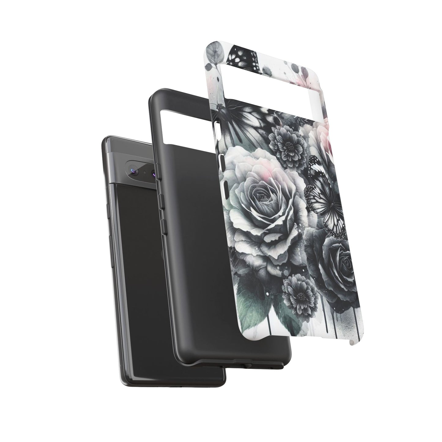 Ethereal Bloom – Floral & Butterfly Art Mobile Cover