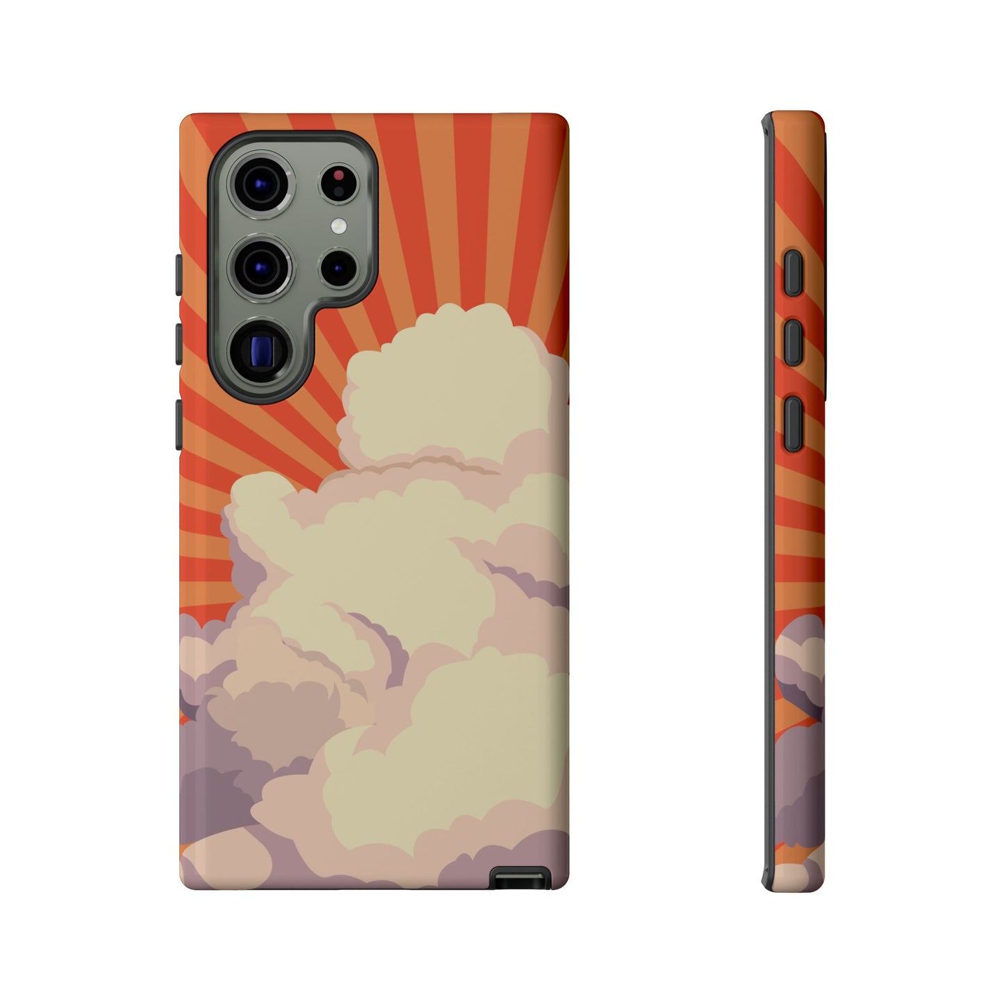Retro Groovy Cloud Phone Case β 70s Aesthetic for iPhone, Samsung & Google Pixel