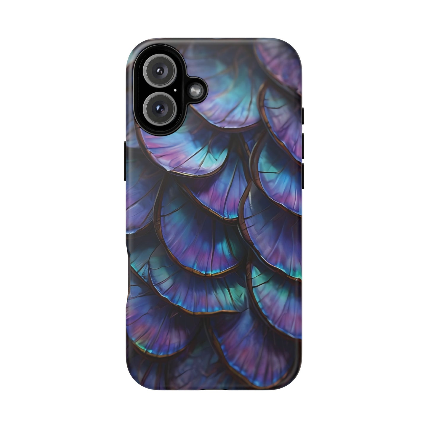Abstract Macro Shot of Iridescent Butterfly Fish Scales Phone Case Design