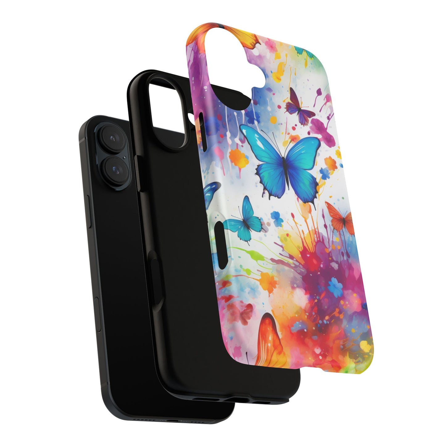 Vibrant Watercolor Butterfly Mobile Case
