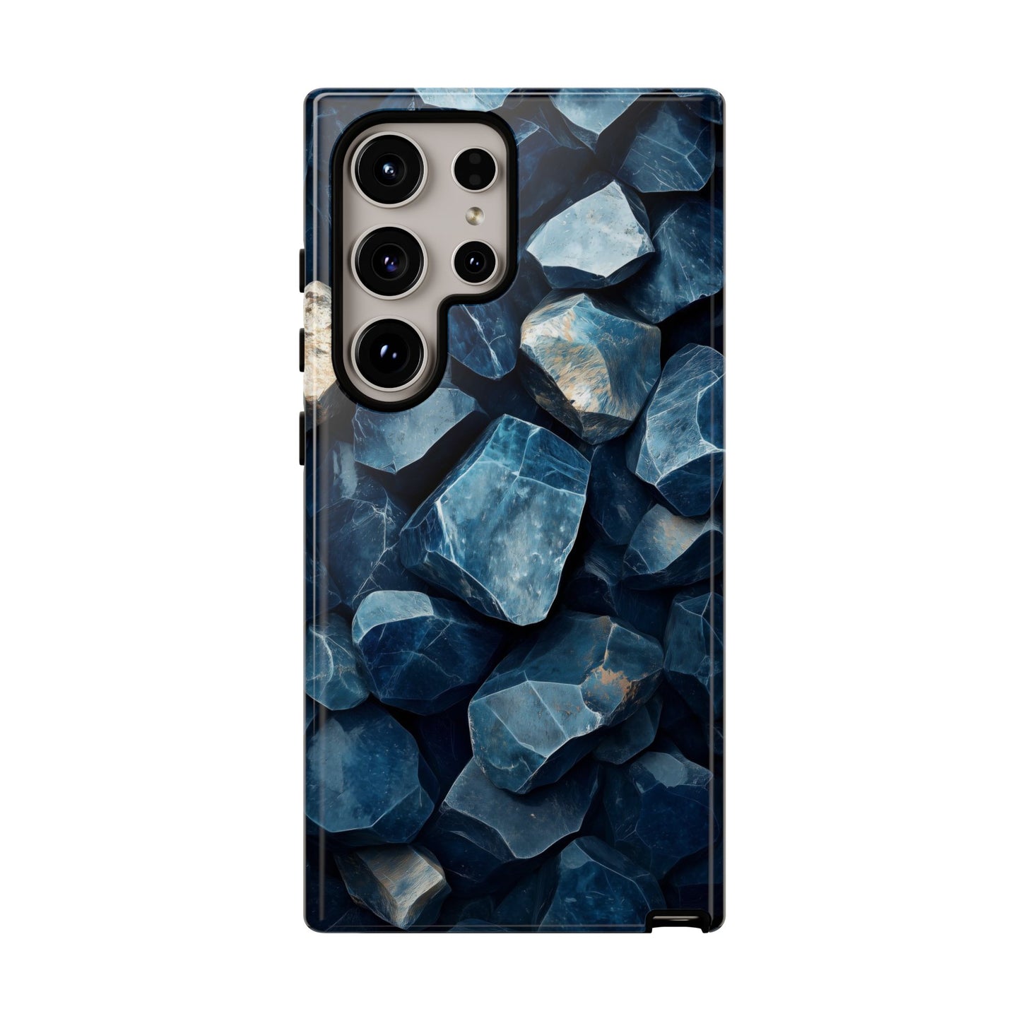 Mystic Blue Crystals Print Phone Case for iPhone, Google Pixel, Samsung