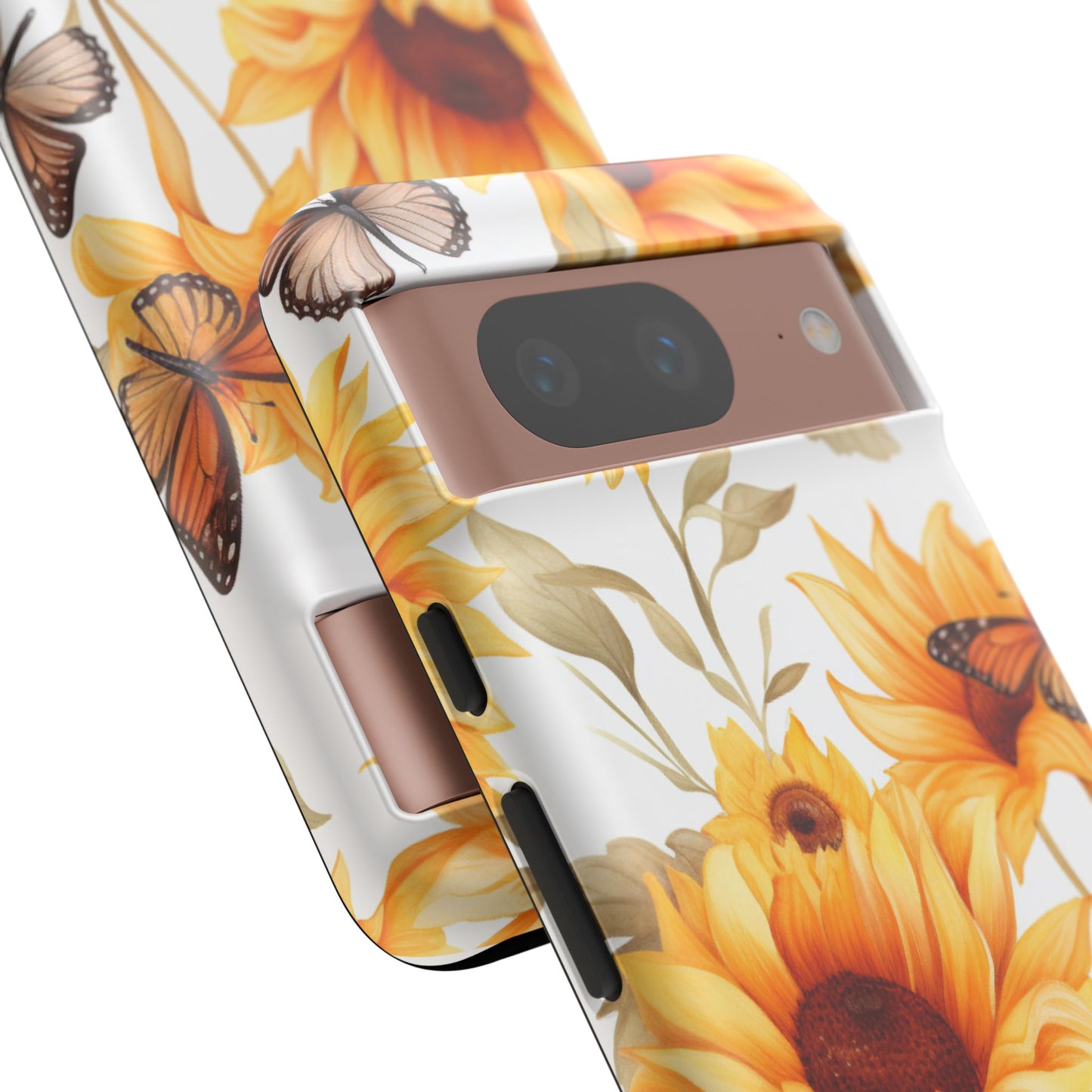 Sunflower & Butterfly Aesthetic Mobile Case – Bright & Nature-Inspired