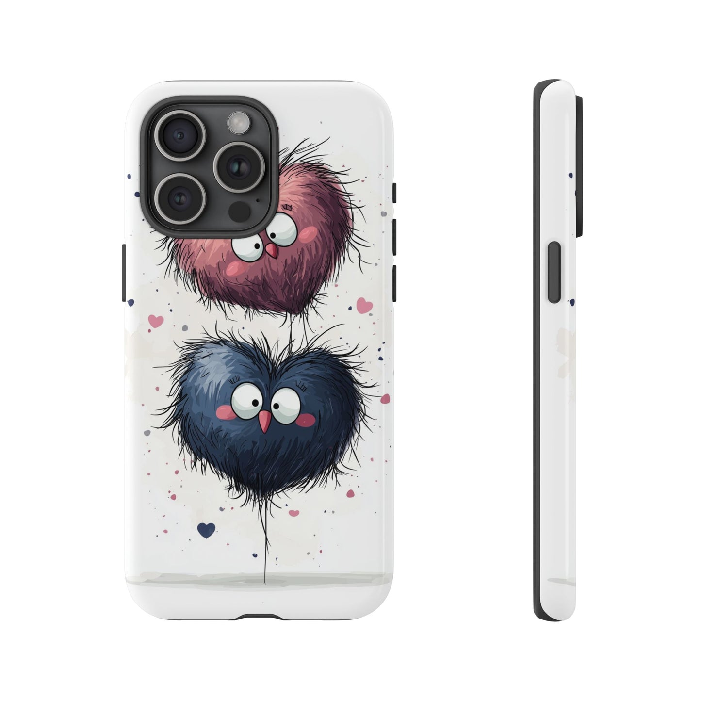 Fluffy Love Duo - Cute Anime Phone Case for iPhone, Samsung, Google Pixel