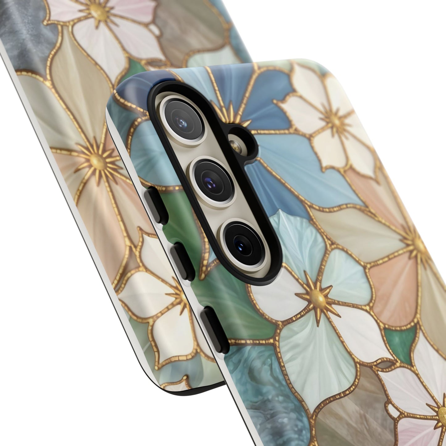 Floral Symphony: Stained Glass Elegance