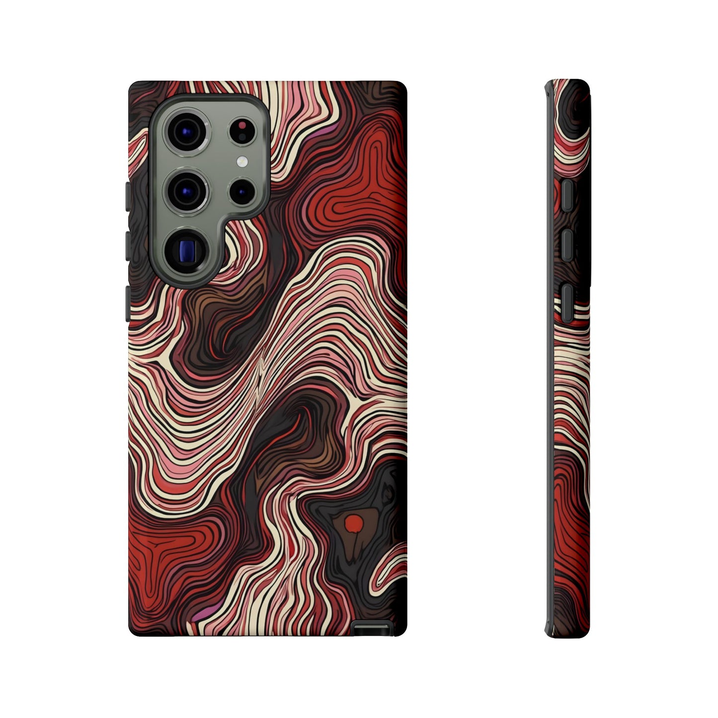 Abstract wavy illusion with swirling lines | Pattern Design