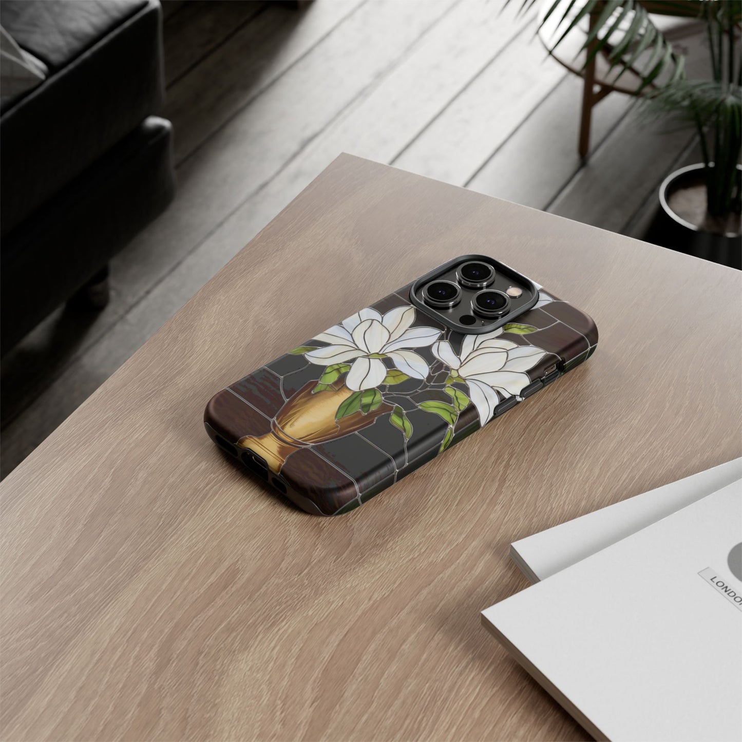 Stained Glass Floral Phone Case