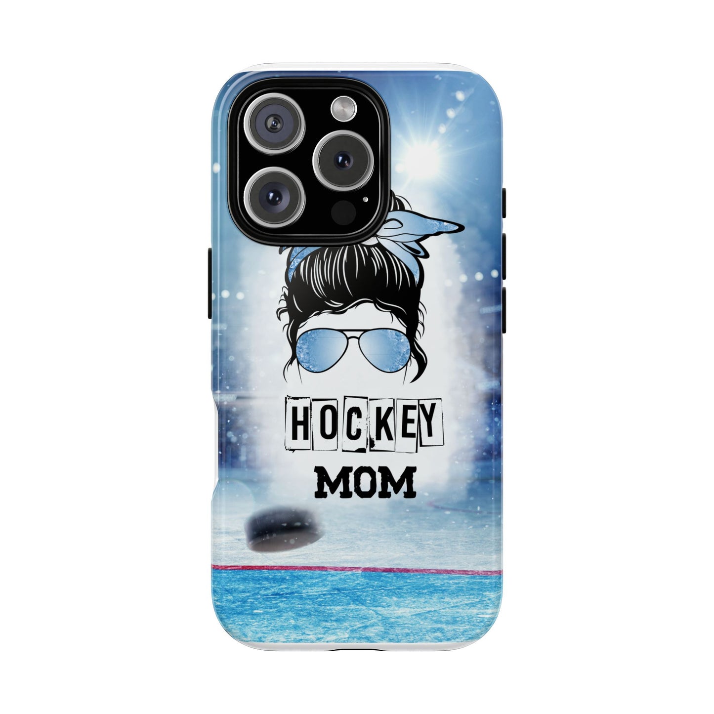 Hockey Mama Phone Case - Protective & Stylish Cover for iPhone, Samsung & Google Pixel, Messy Bun Phone Case, Gift for Game Lover