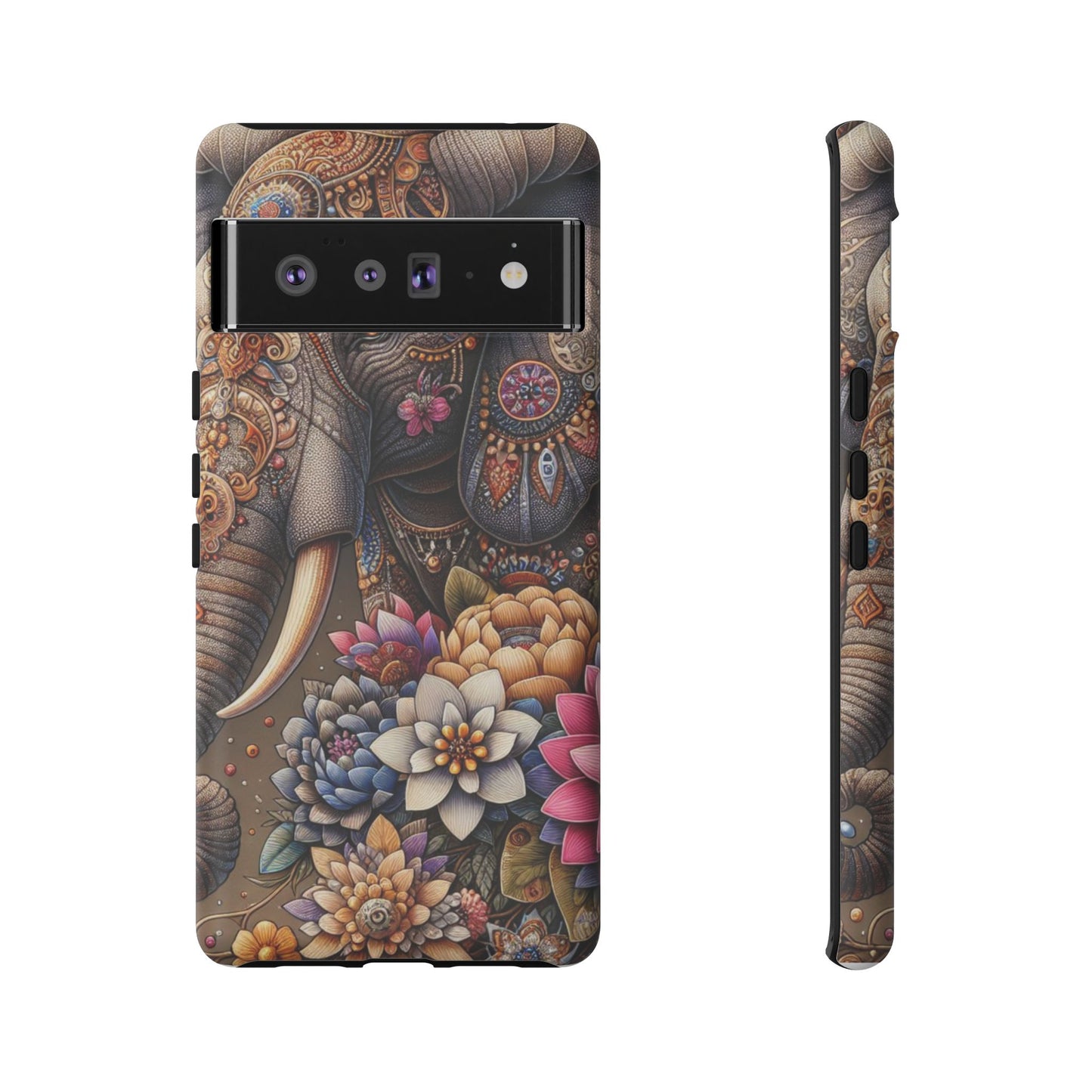 Royal Ornate Elephant Mobile Cover – Luxurious Bohemian Art