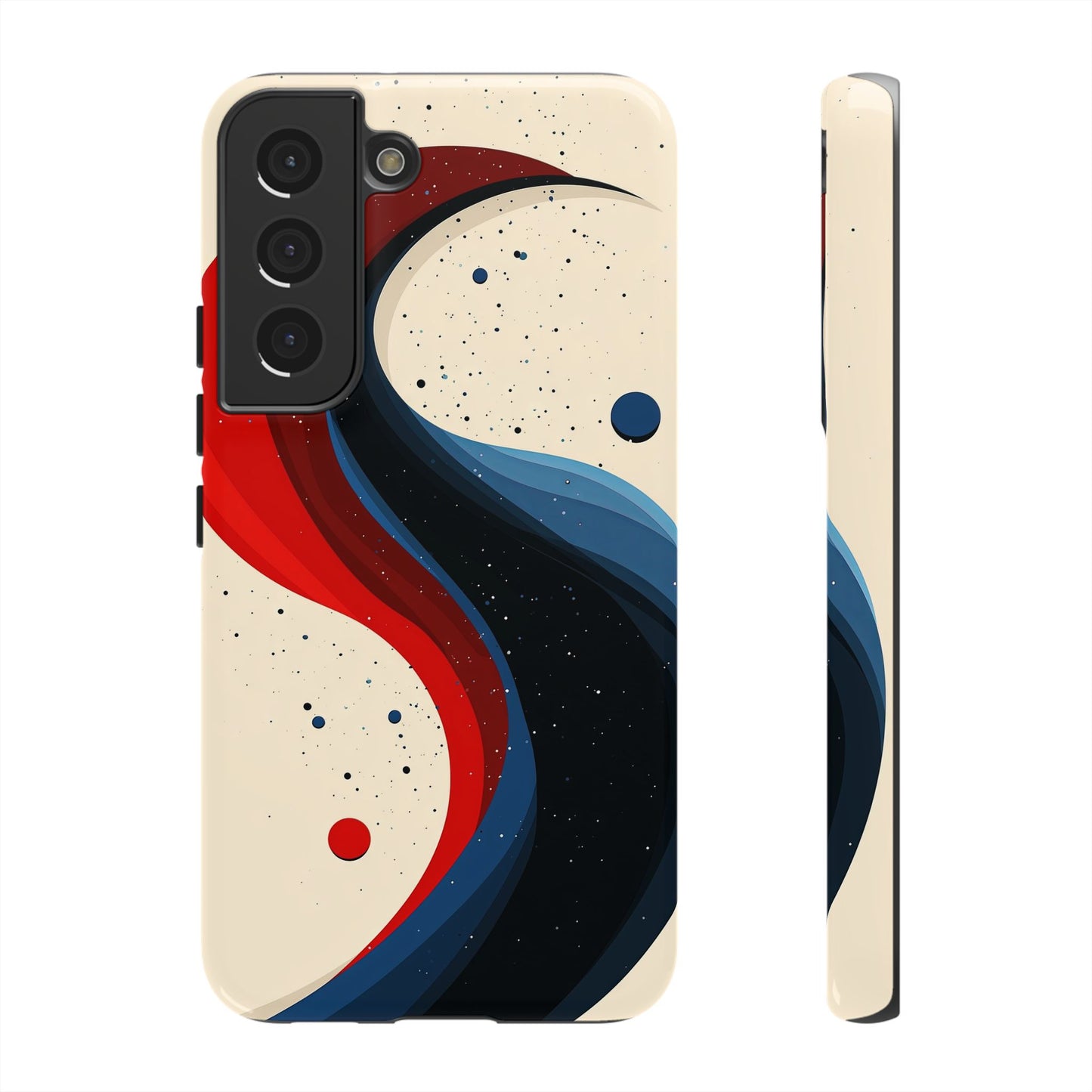 Galactic Drift – Cosmic Wave Abstract Phone Case for iPhone, Samsung & Pixel
