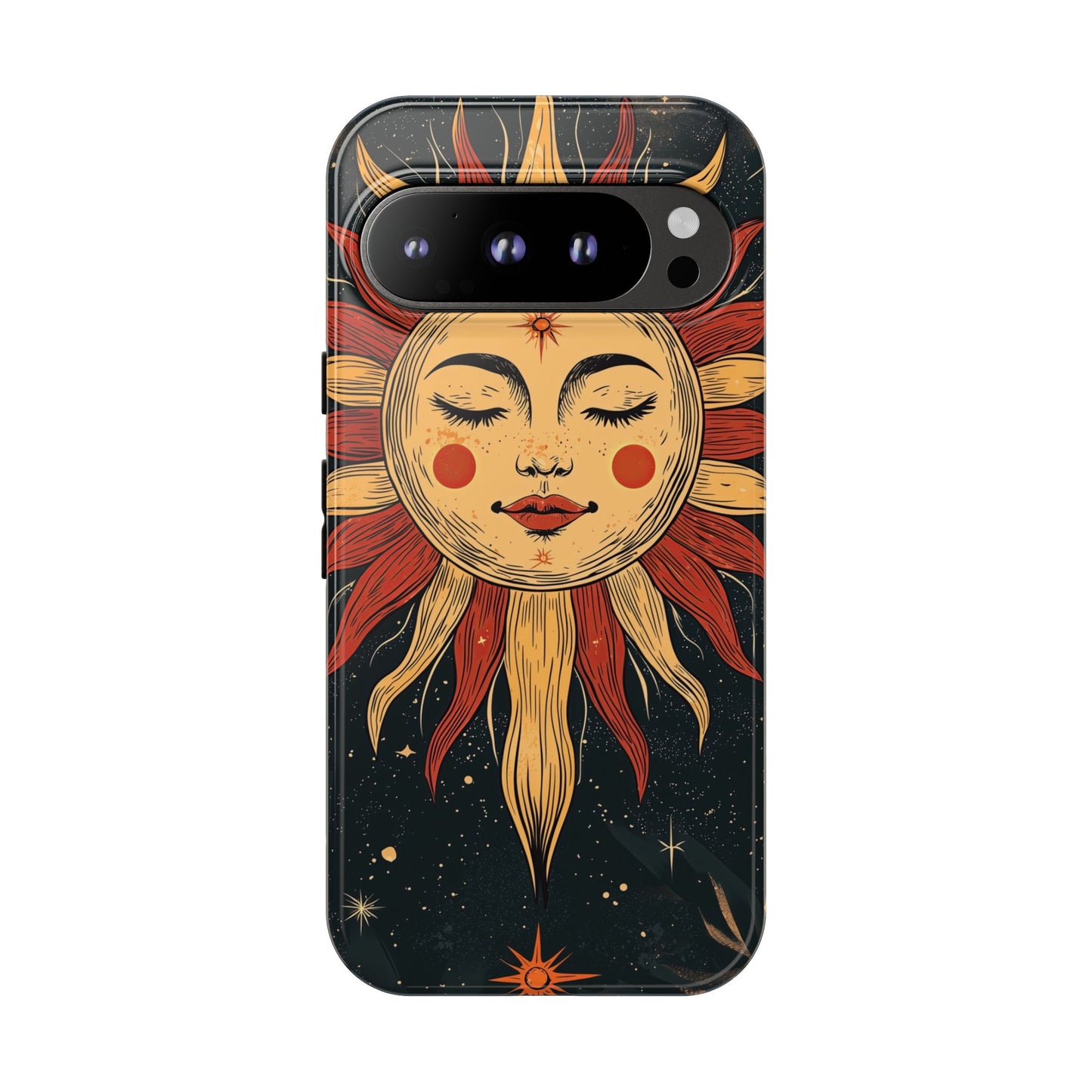Boho Cosmic Sun Phone Case for iPhone, Pixel & Samsung