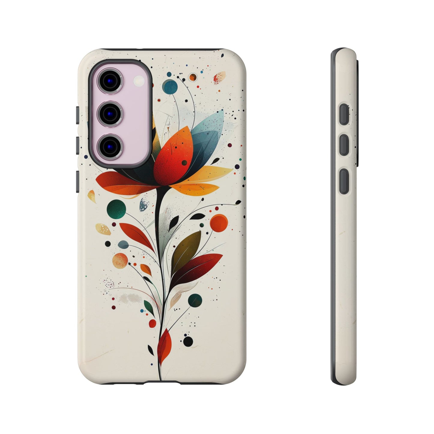 Celestial Petals – Abstract Floral Burst Phone Case for iPhone, Pixel & Samsung