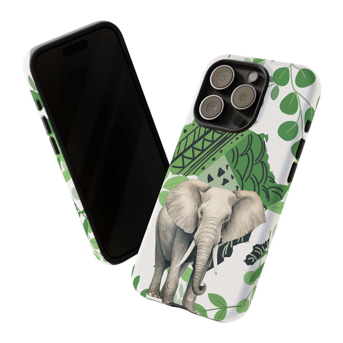 Tropical Elephant Mobile Cover – Nature-Inspired Boho Art
