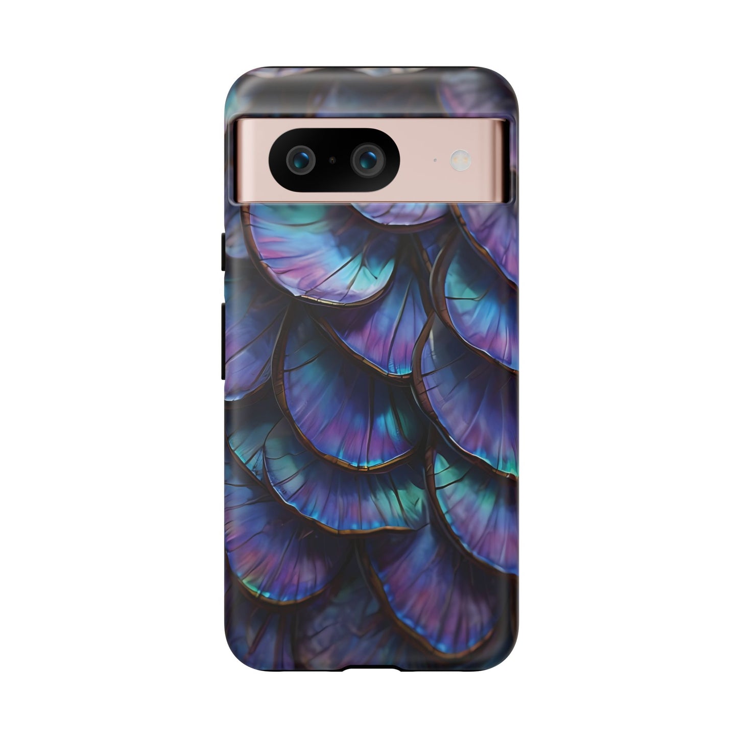 Abstract Macro Shot of Iridescent Butterfly Fish Scales Phone Case Design