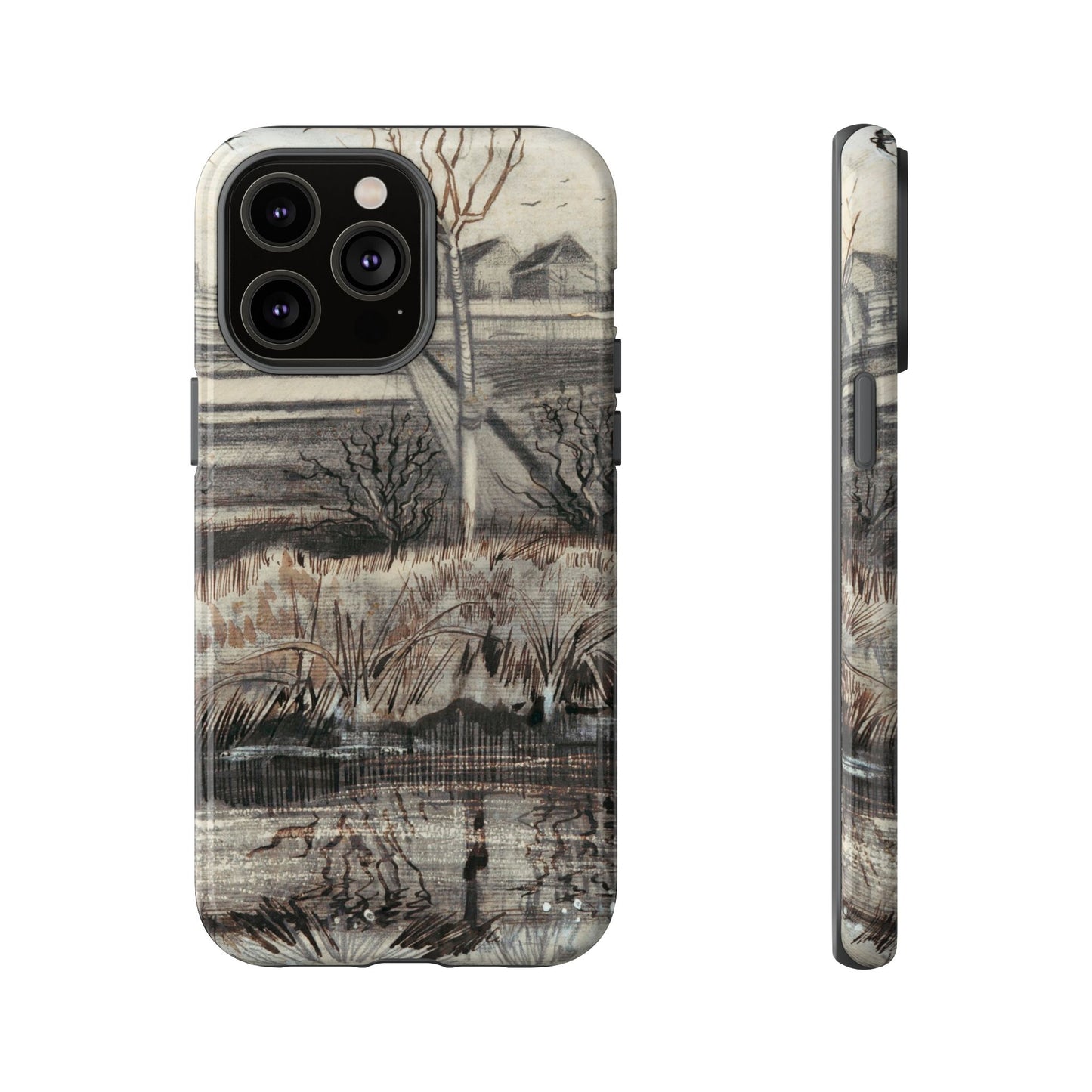 Vincent Van Gogh Lake Painting Phone Case - iPhone, Samsung, Google Pixel - Artistic Impressionist Cover