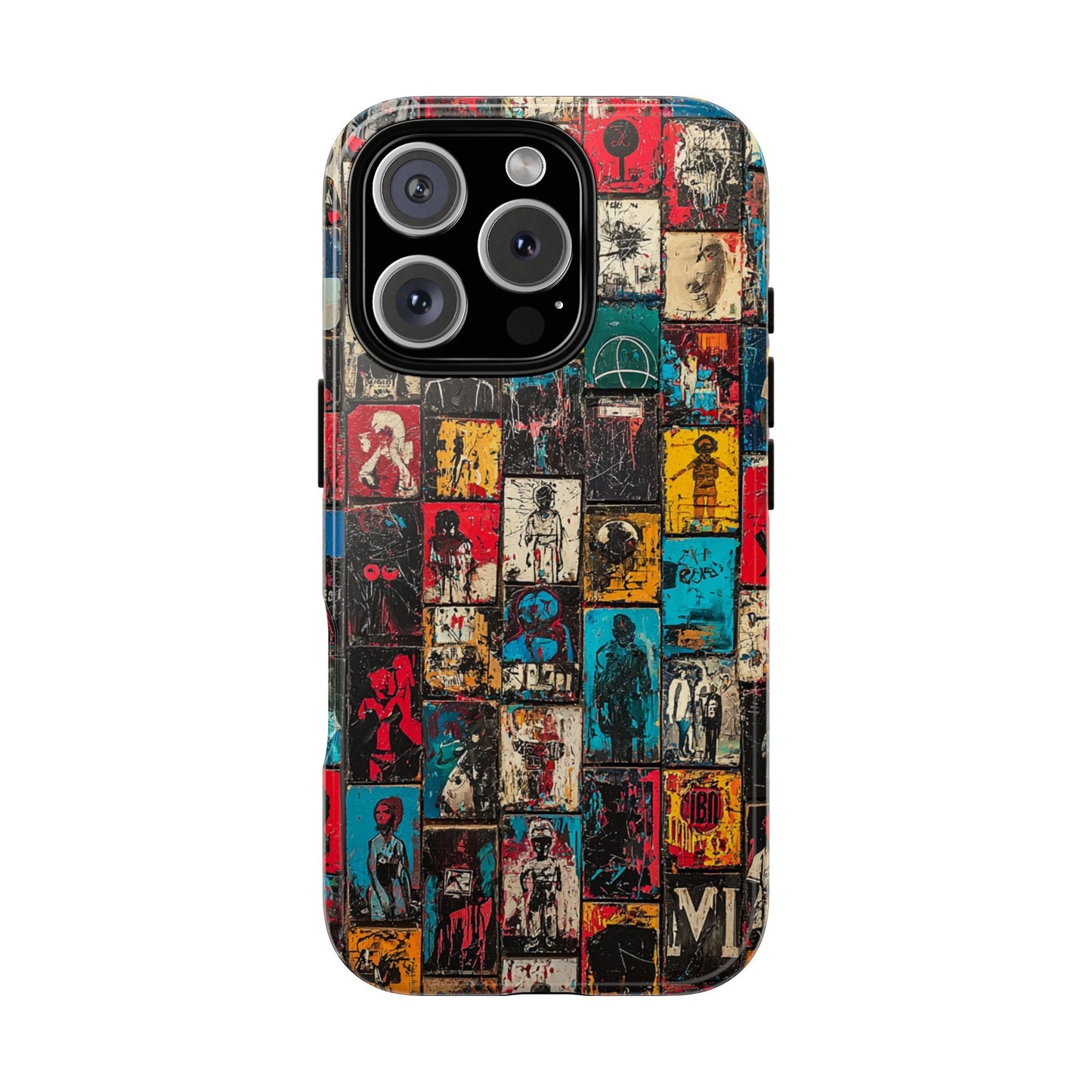 Abstract Art Phone Case – Basquiat-Inspired Phone Cover - iPhone, Samsung & Google Pixel Cover - Artistic Painting Case, Art Lover Gift