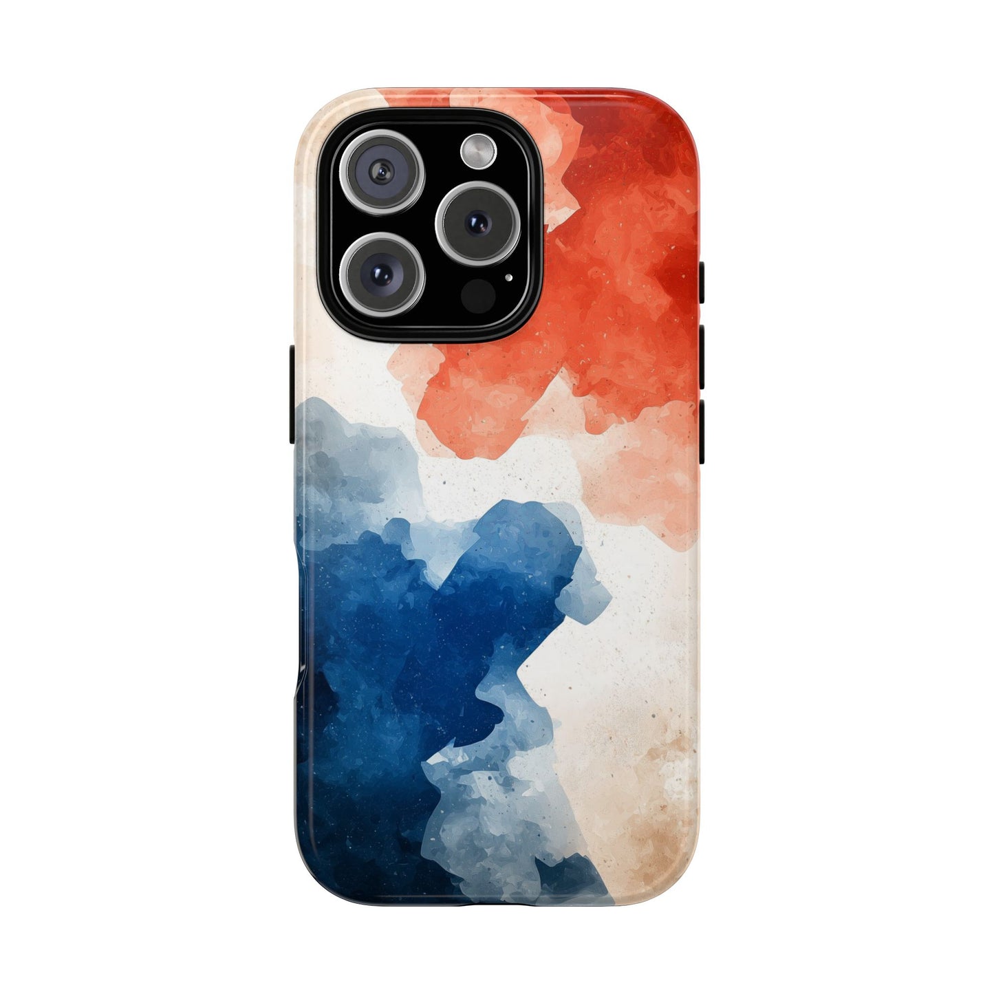 Crimson & Cobalt – Abstract Watercolor Splash Phone Case for iPhone, Google Pixel, Samsung