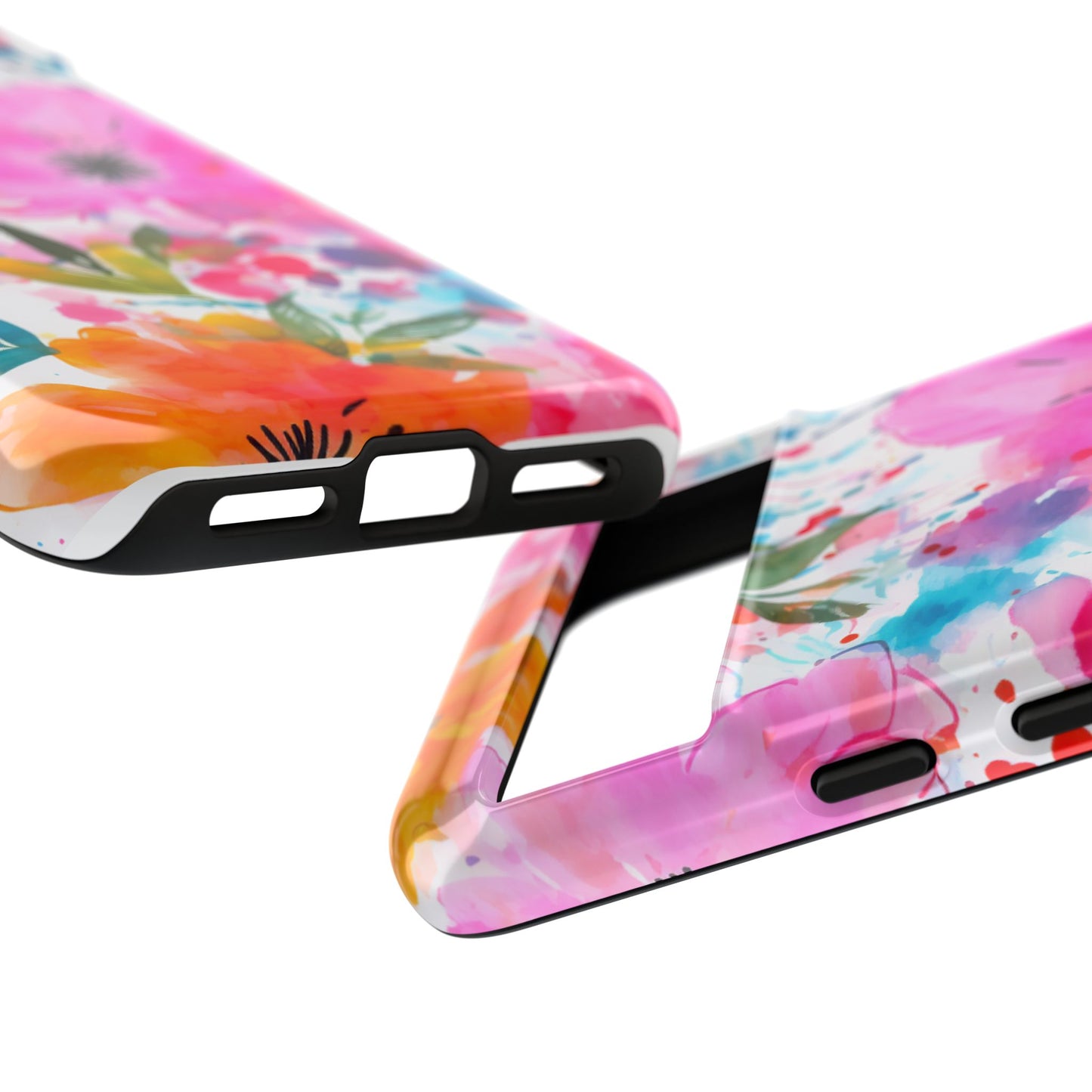 Vibrant Watercolor Floral Phone Case – Artistic & Colorful Design