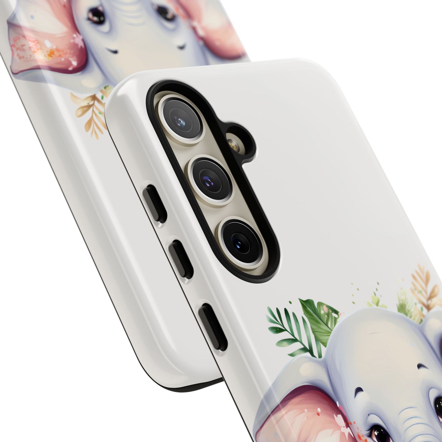 Adorable Baby Elephant Mobile Cover – Floral Fantasy Art